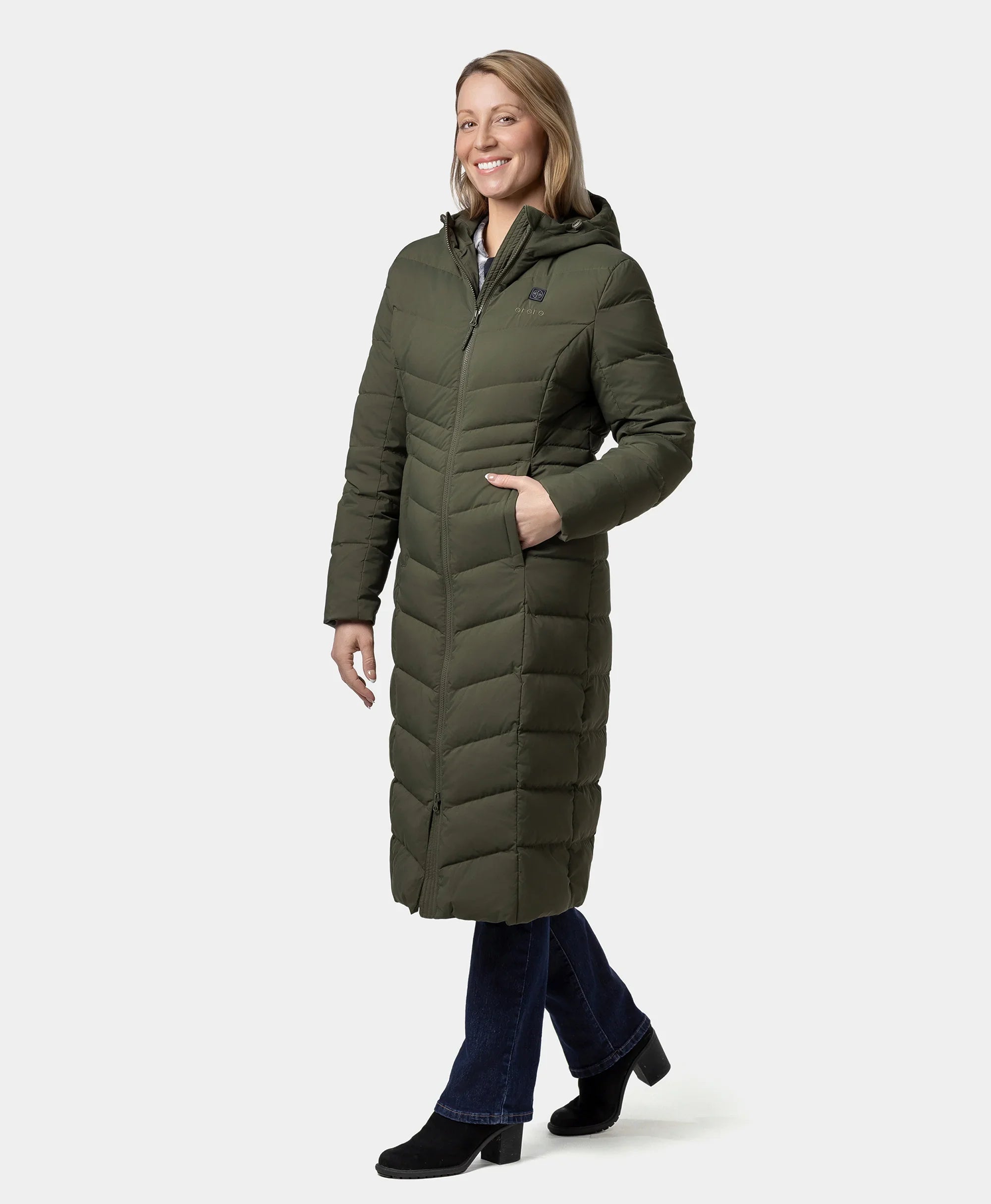 ORORO Heated (Open-box) SOHO Women's Heated Down Parka Jacket (Battery Set Not Included) - Image 24