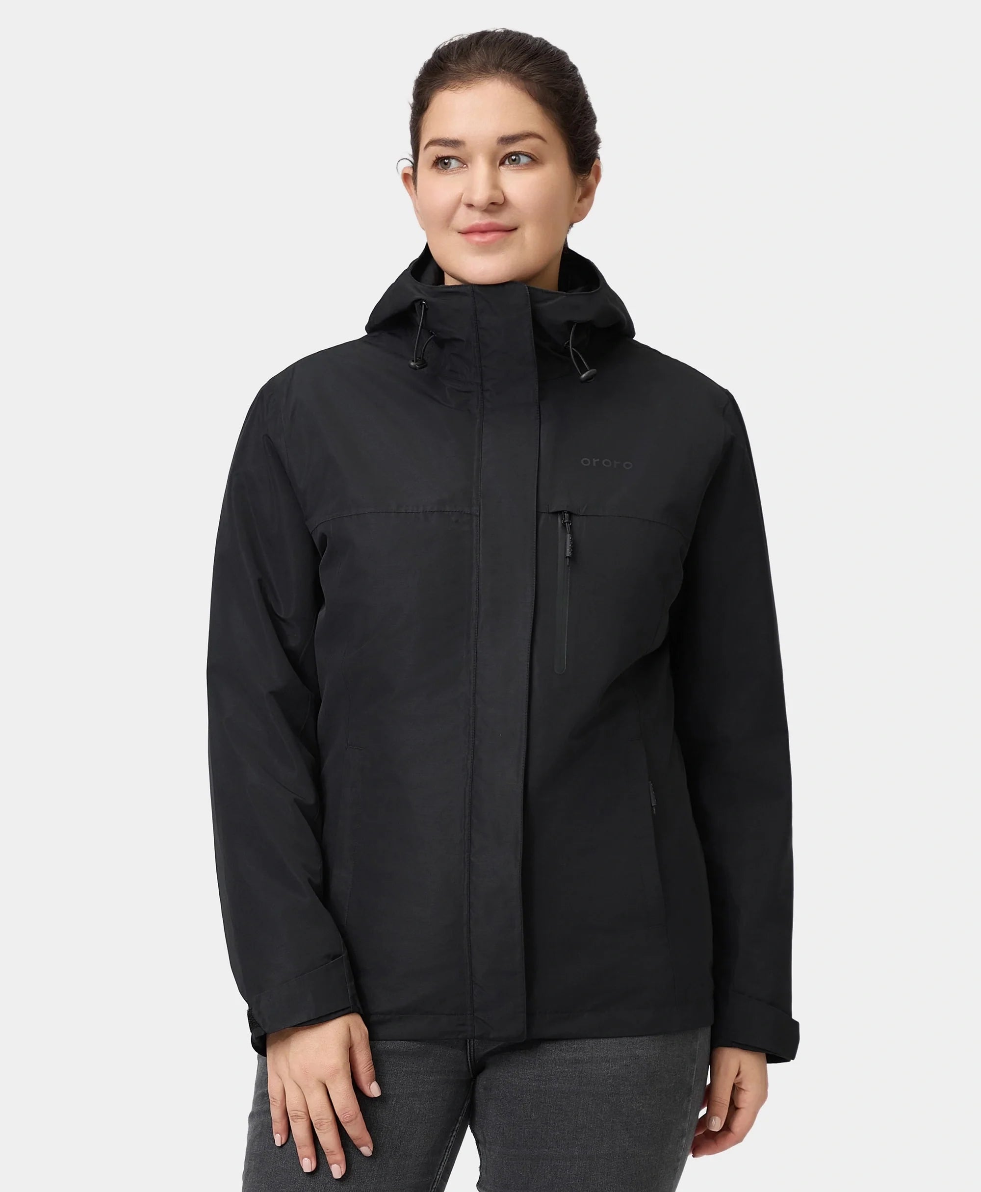 ORORO Heated River Ridge Women's 3-in-1 Heated Jacket with Down Liner - Image 13