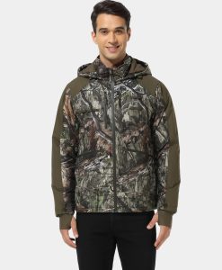 Alternative view of ORORO Heated (Open-box) Men's Heated Hunting Jacket - Camouflage, Mossy Oak® Country DNA  (Battery Set Not Included)