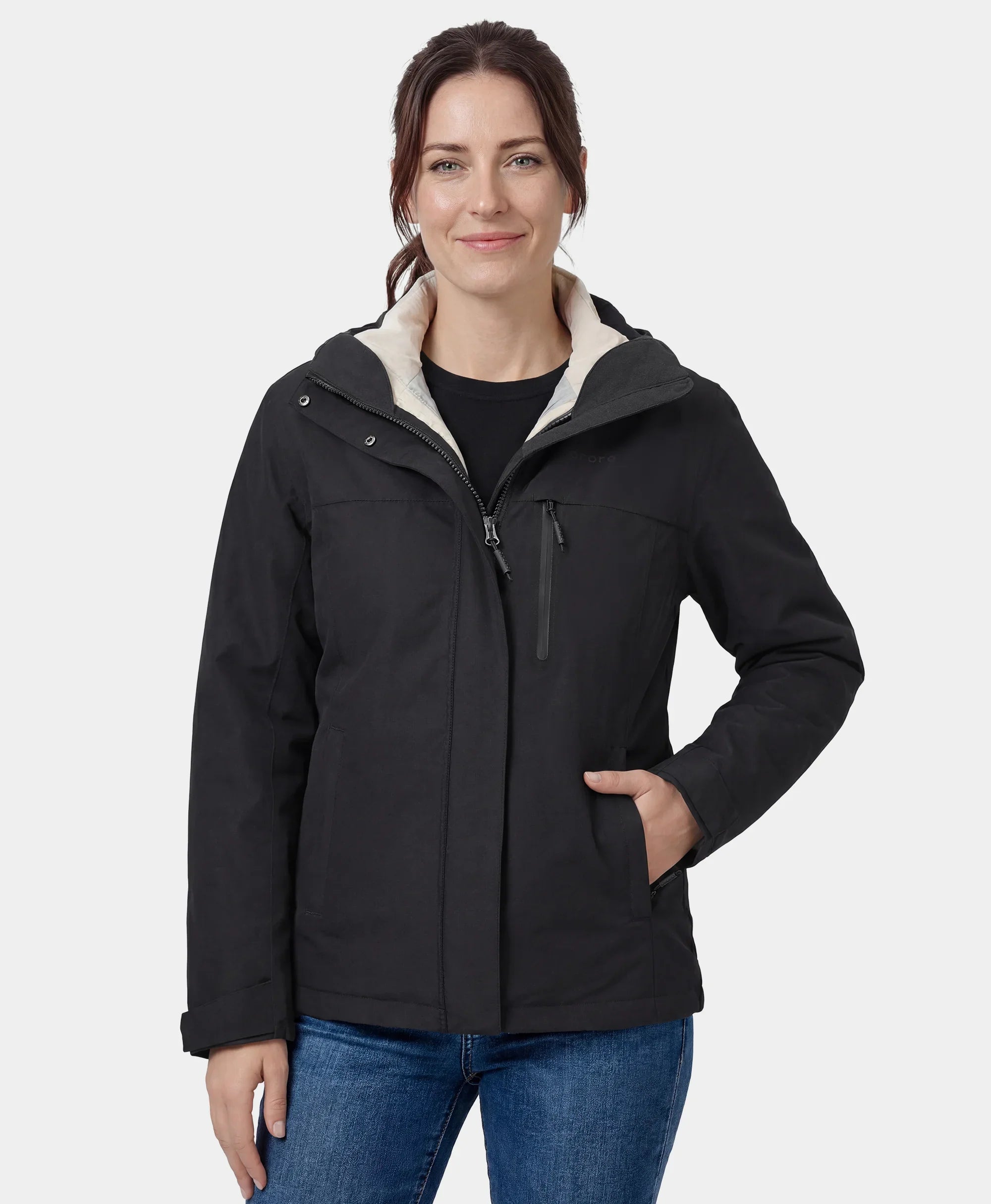 ORORO Heated River Ridge Women's 3-in-1 Heated Jacket with Down Liner - Image 33