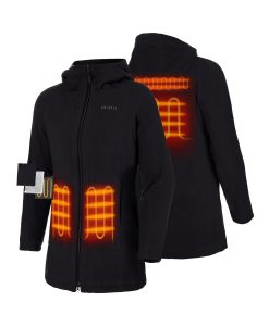 ORORO Heated (Open-box) Felicity Women's Heated Fleece Hoodie Jacket (Battery Set Not Included)