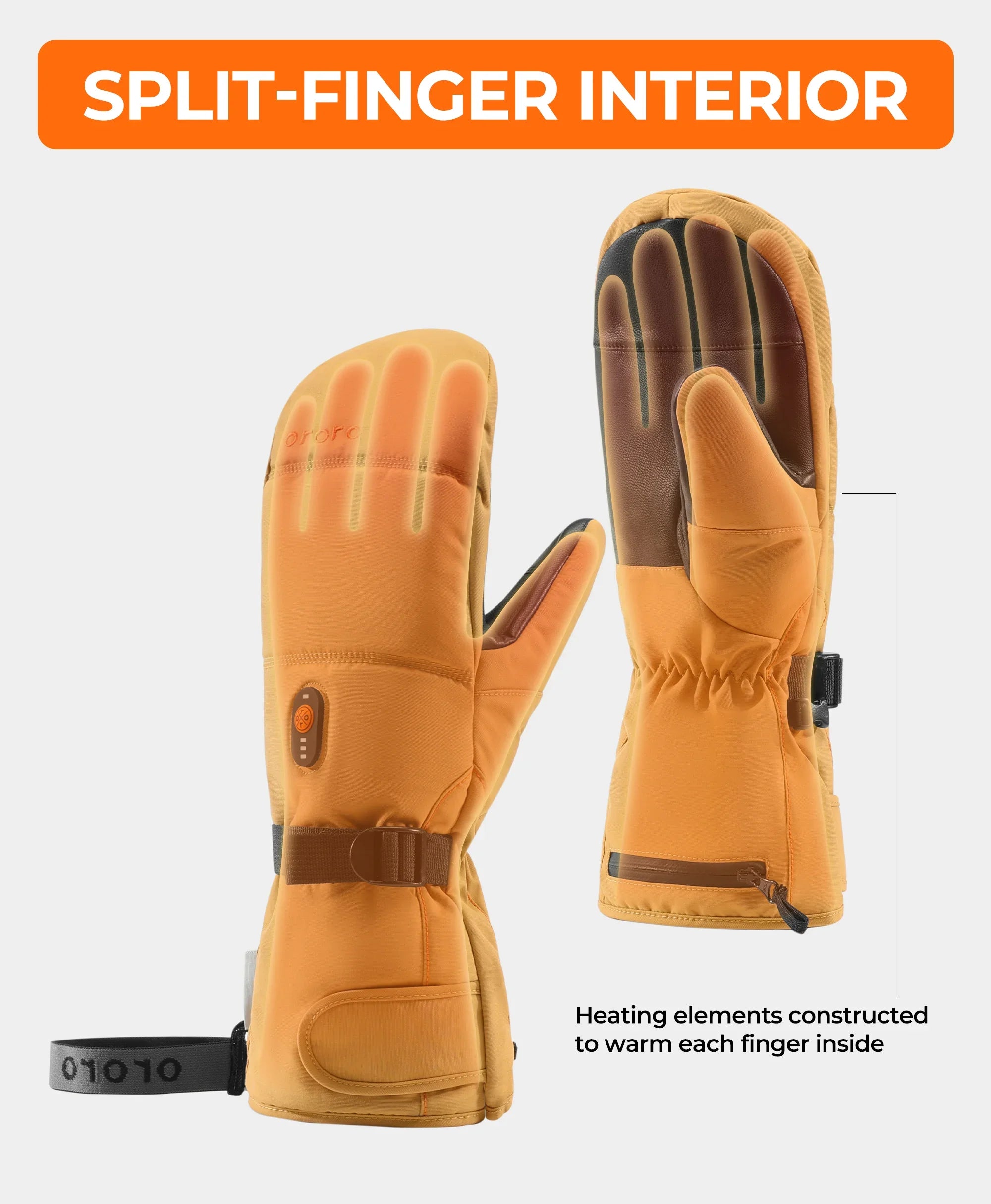 ORORO Heated Amsterdam Heated Mittens 2.0 - Image 19