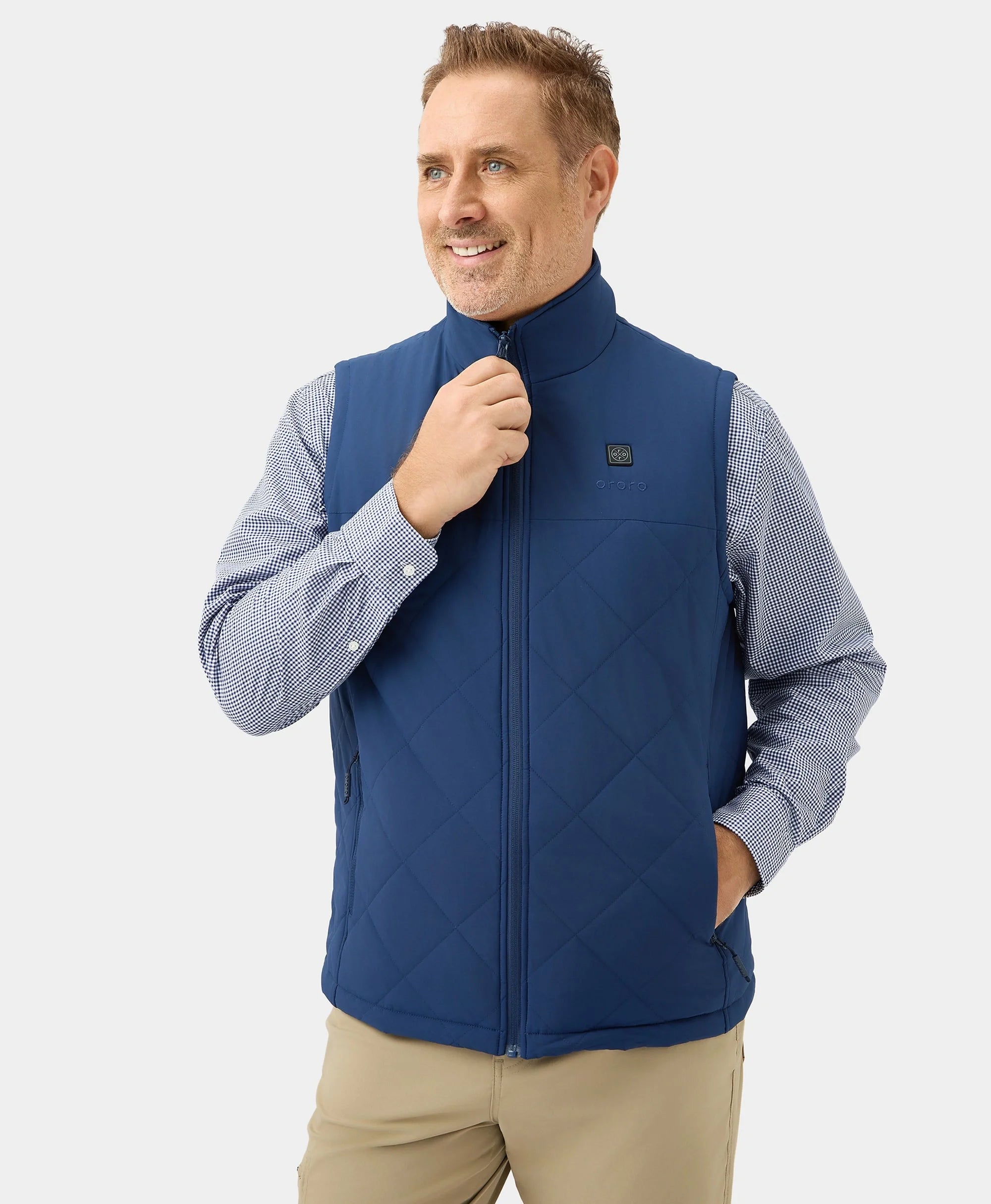 ORORO Heated Men's Heated Quilted Vest (Apparel Only) - Image 29