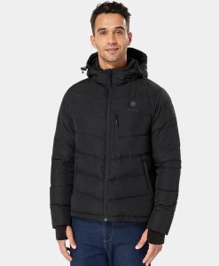 Alternative view of ORORO Heated (Open-box) Men's Heated Down Jacket - Black (Battery Set Not Included)