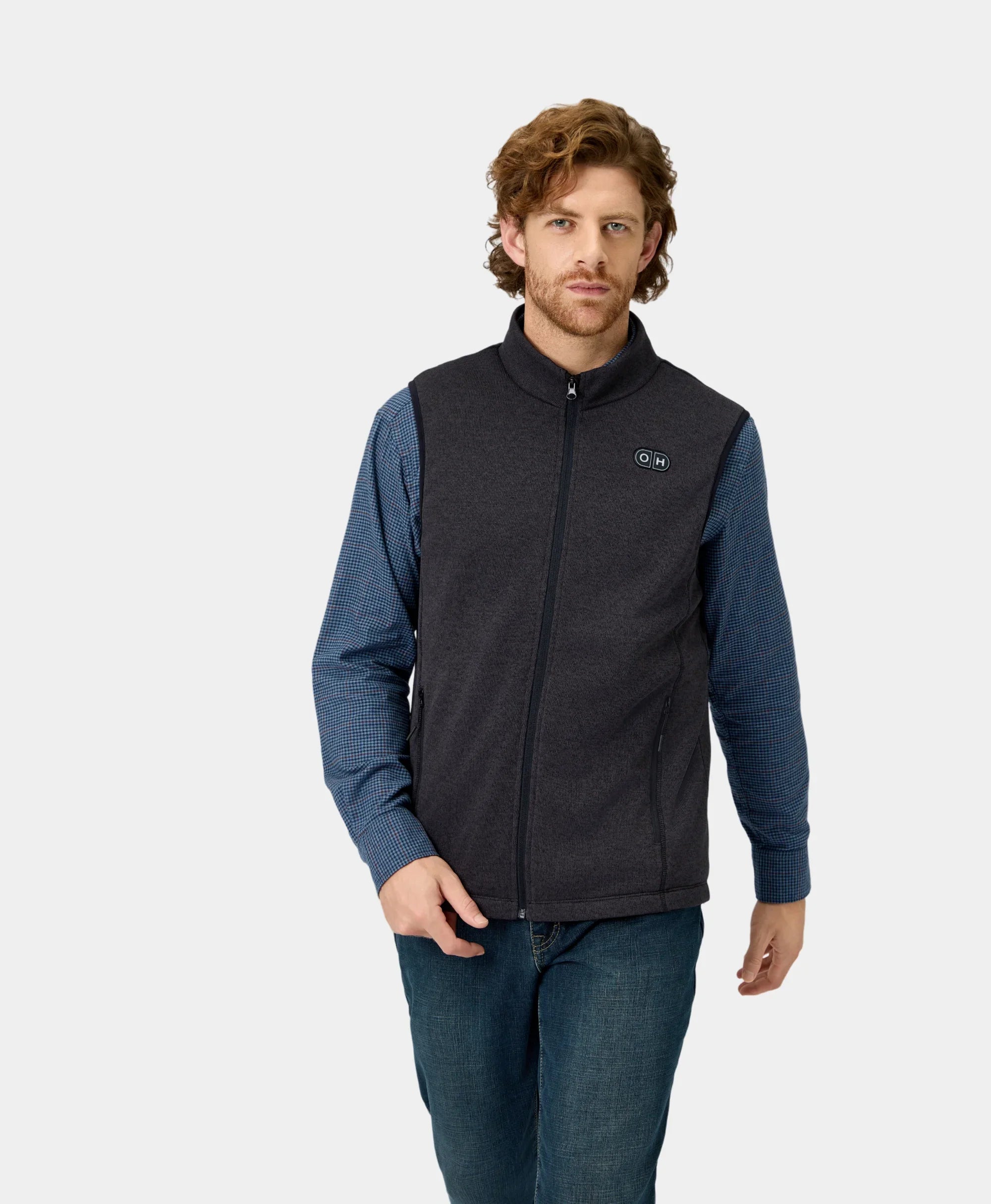 ORORO Heated ORORO Heated x OpenHeat OH-1 Men’s Heated Recycled Fleece Vest (w/ Type-C Power Port) - Image 3