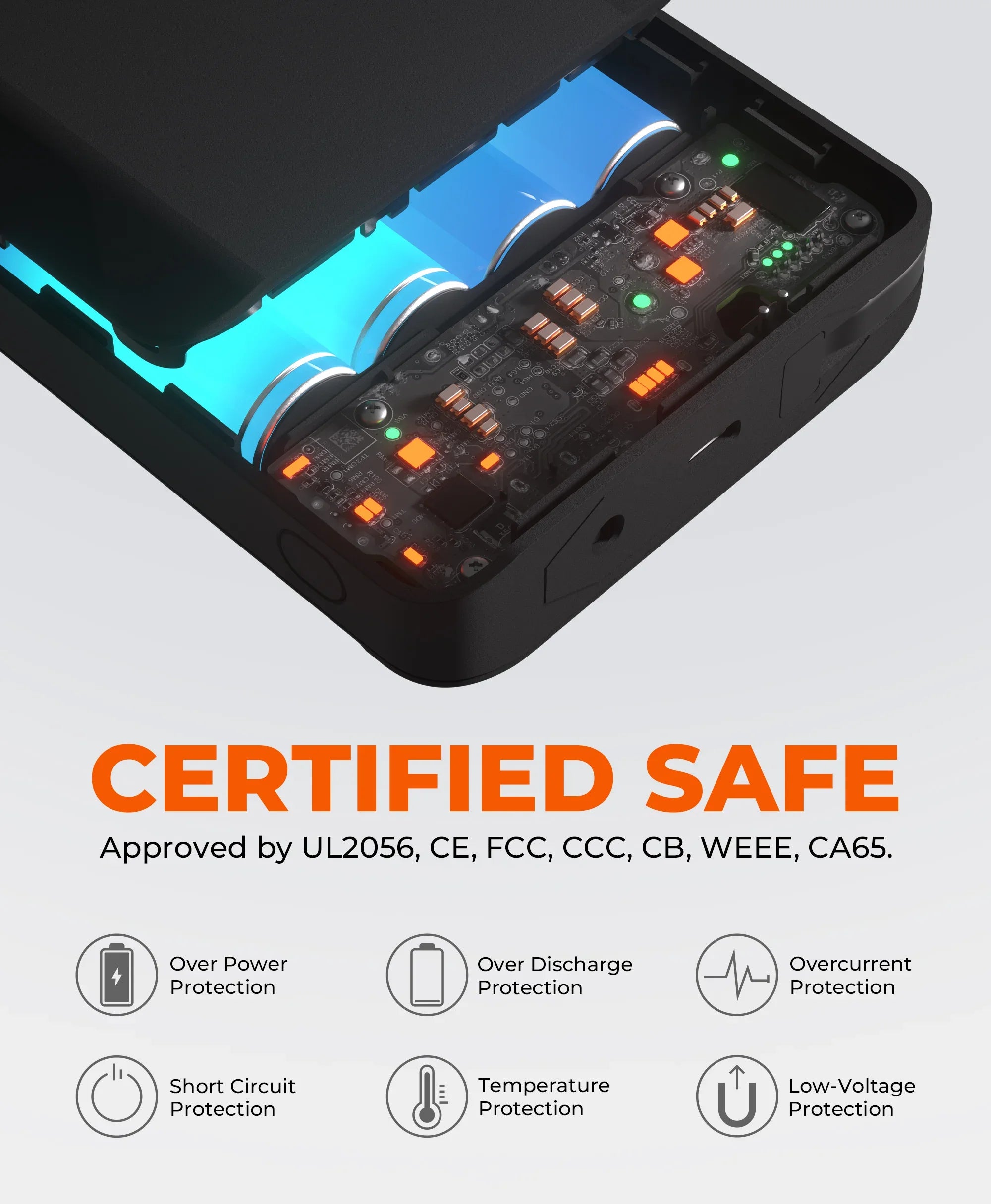 ORORO Heated (Open-box) PD 7K Rechargeable Battery (USB-C, 30W Power Delivery) - Image 8