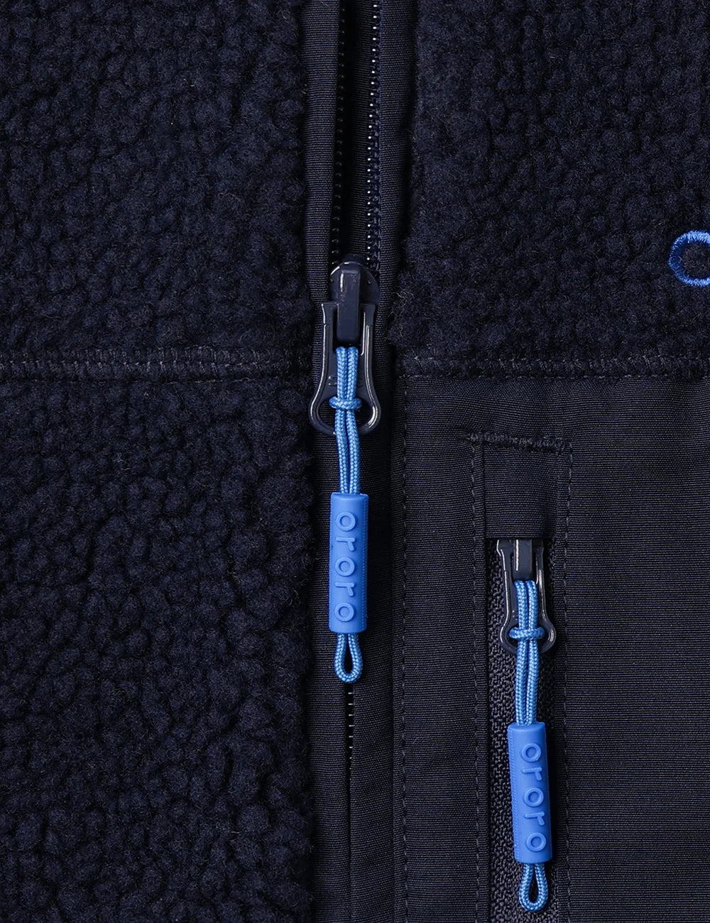 ORORO Heated (Open-box) Women's Colorblock Recycled Fleece Heated Jacket (Battery Set Not Included) - Image 7