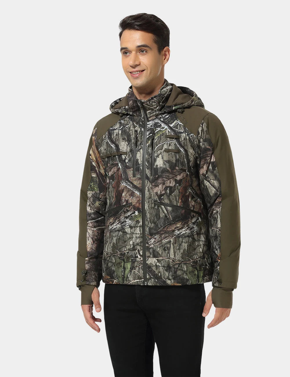 ORORO Heated Men's Heated Hunting Jacket - Camouflage, Mossy Oak® Country DNA (Apparel Only) (ORORO Heated Final Sale) - Image 3