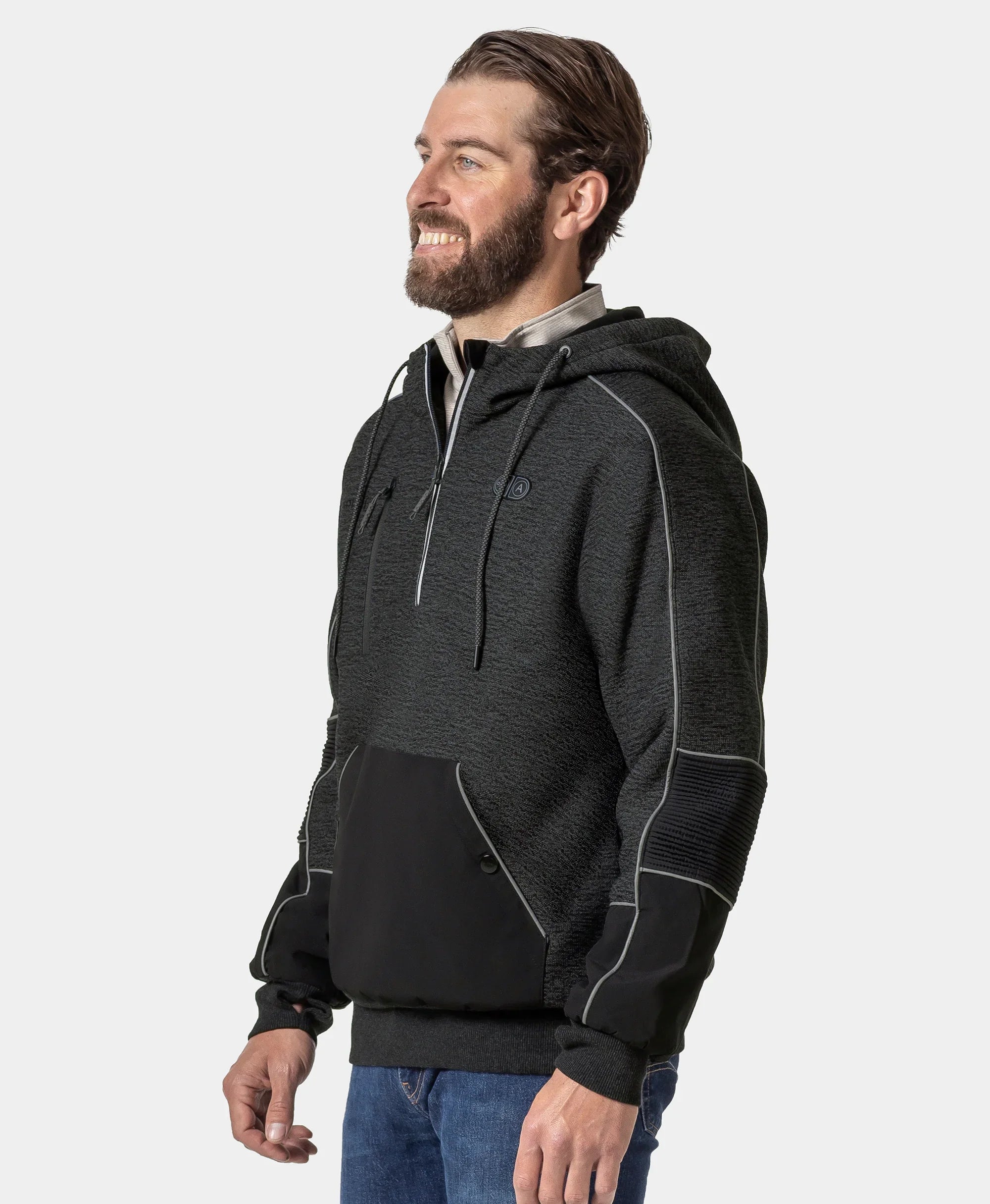 ORORO Heated Wayne Men's 5-Zone Heated Pullover Hoodie - Image 4