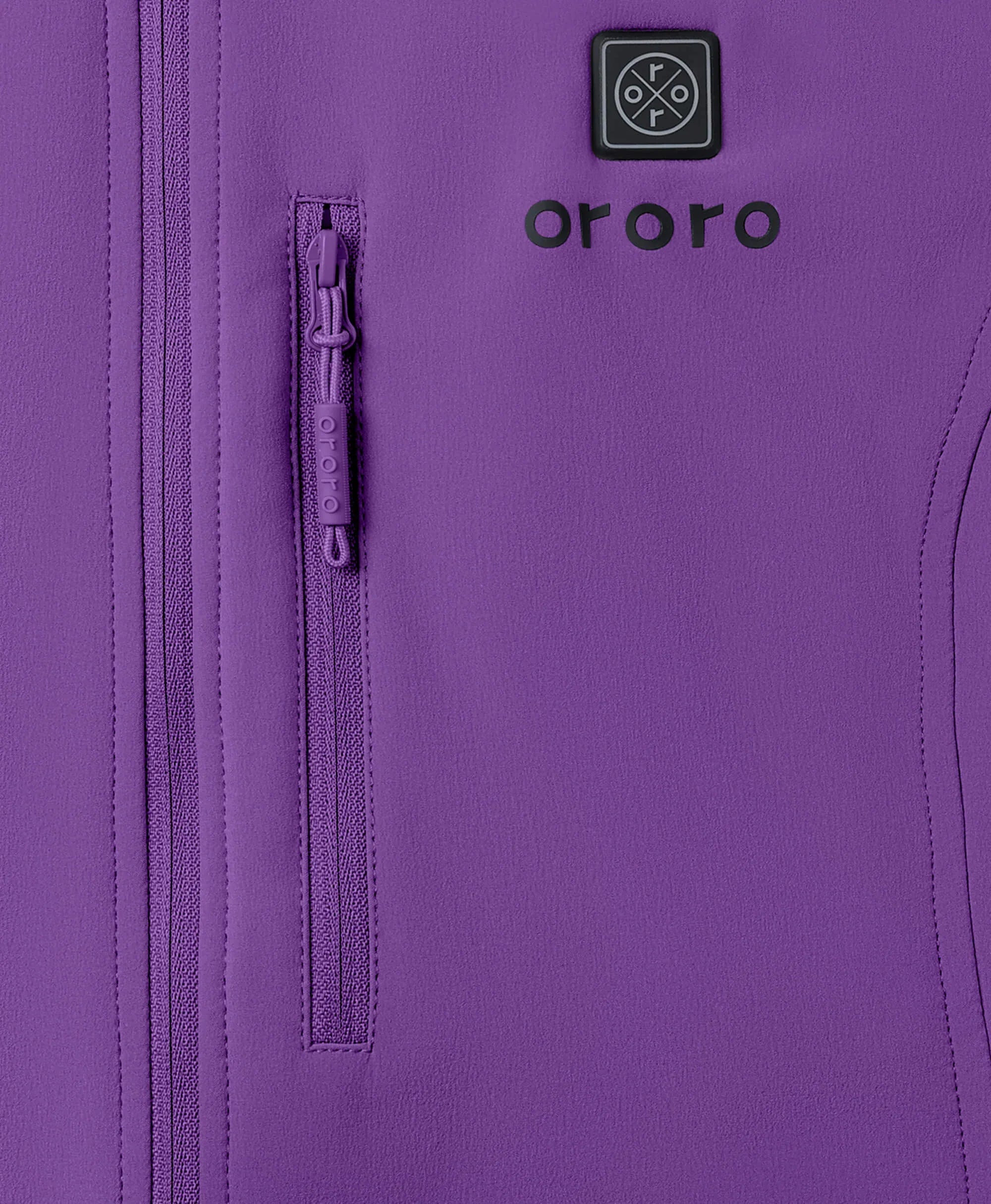 ORORO Heated Women's Heated Softshell Vest - Lower Back Heating - Image 4