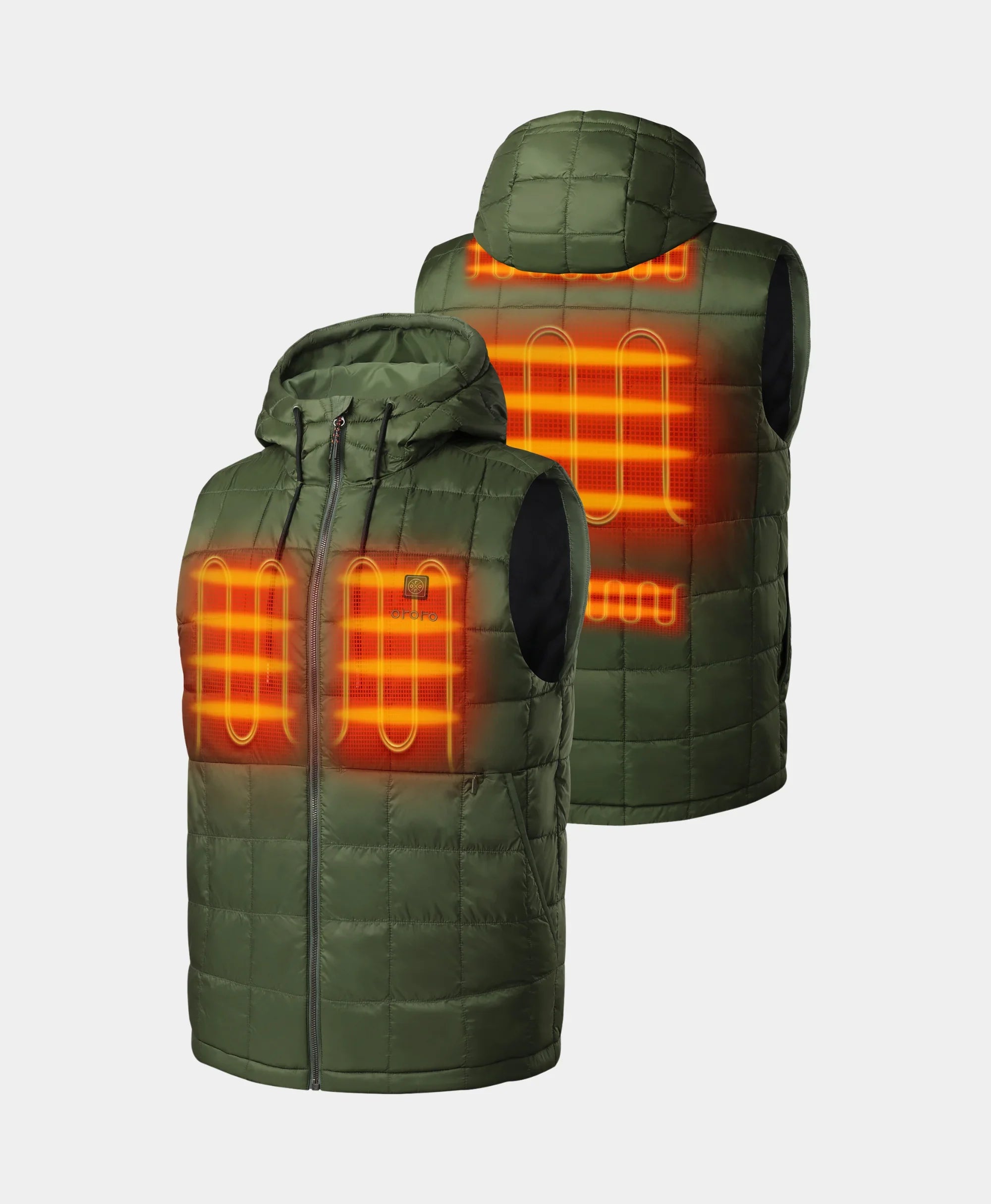 ORORO Heated (Open-box) PuffLyte™ Men's 5-Zone Hooded Heated Vest (Battery Set Not Included) - Image 15