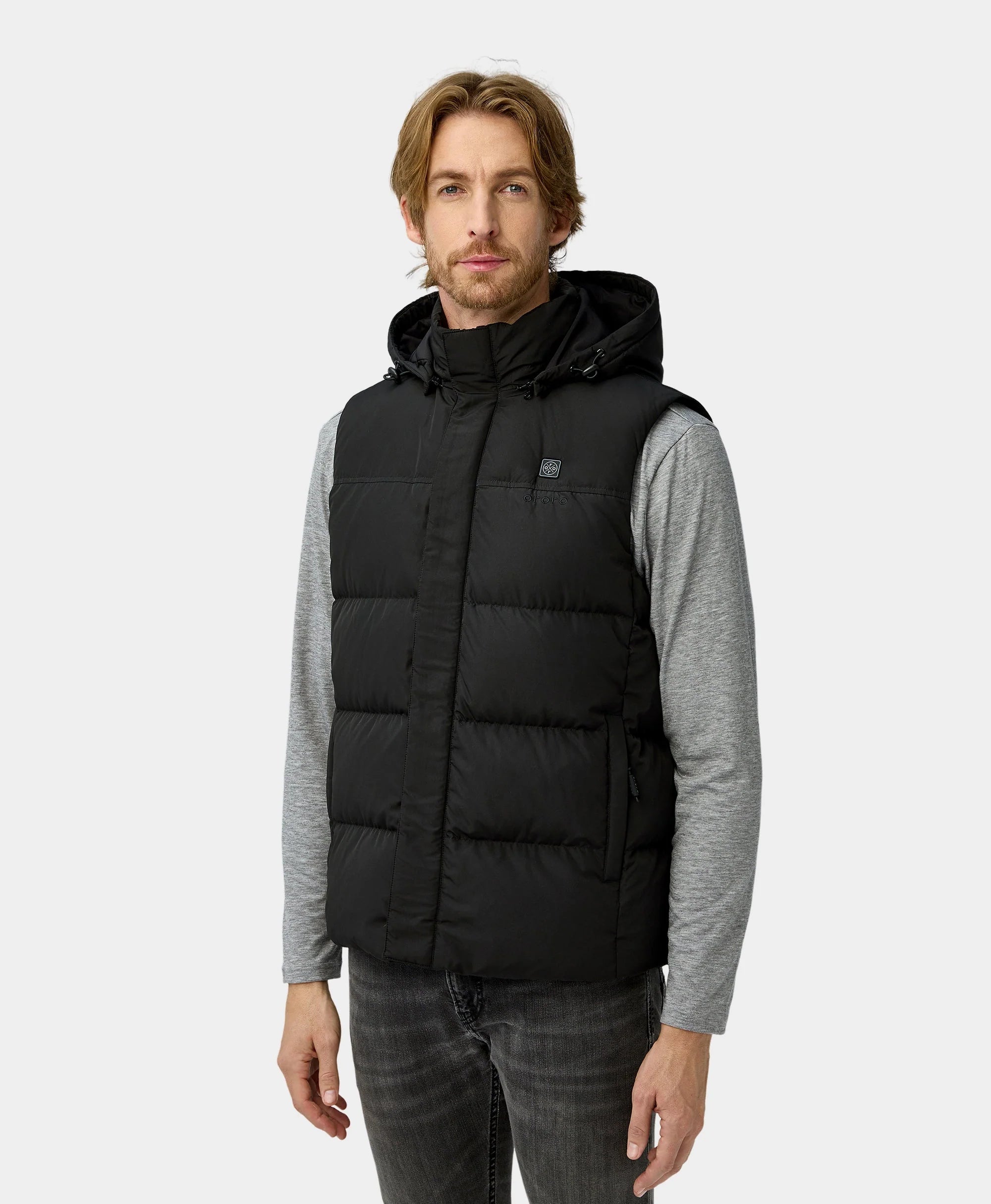 ORORO Heated (Open-box) Men's Heated Down Vest (Battery Set Not Included) - Image 4