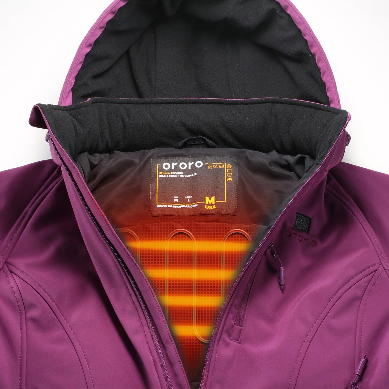 ORORO Heated Women's Classic Heated Jacket (Apparel Only) - Image 35