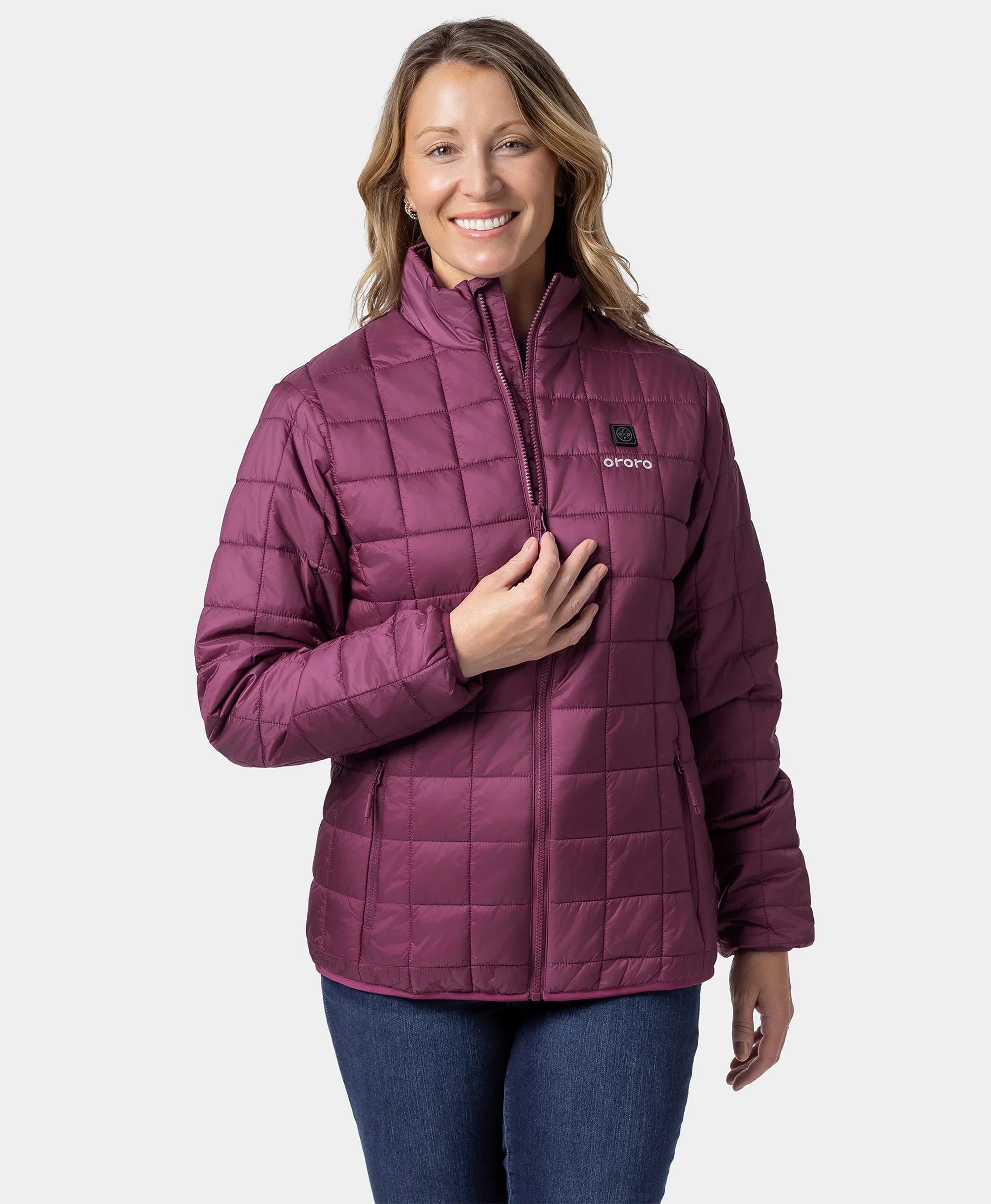 ORORO Heated Prism Women's Heated Quilted Jacket - Image 12