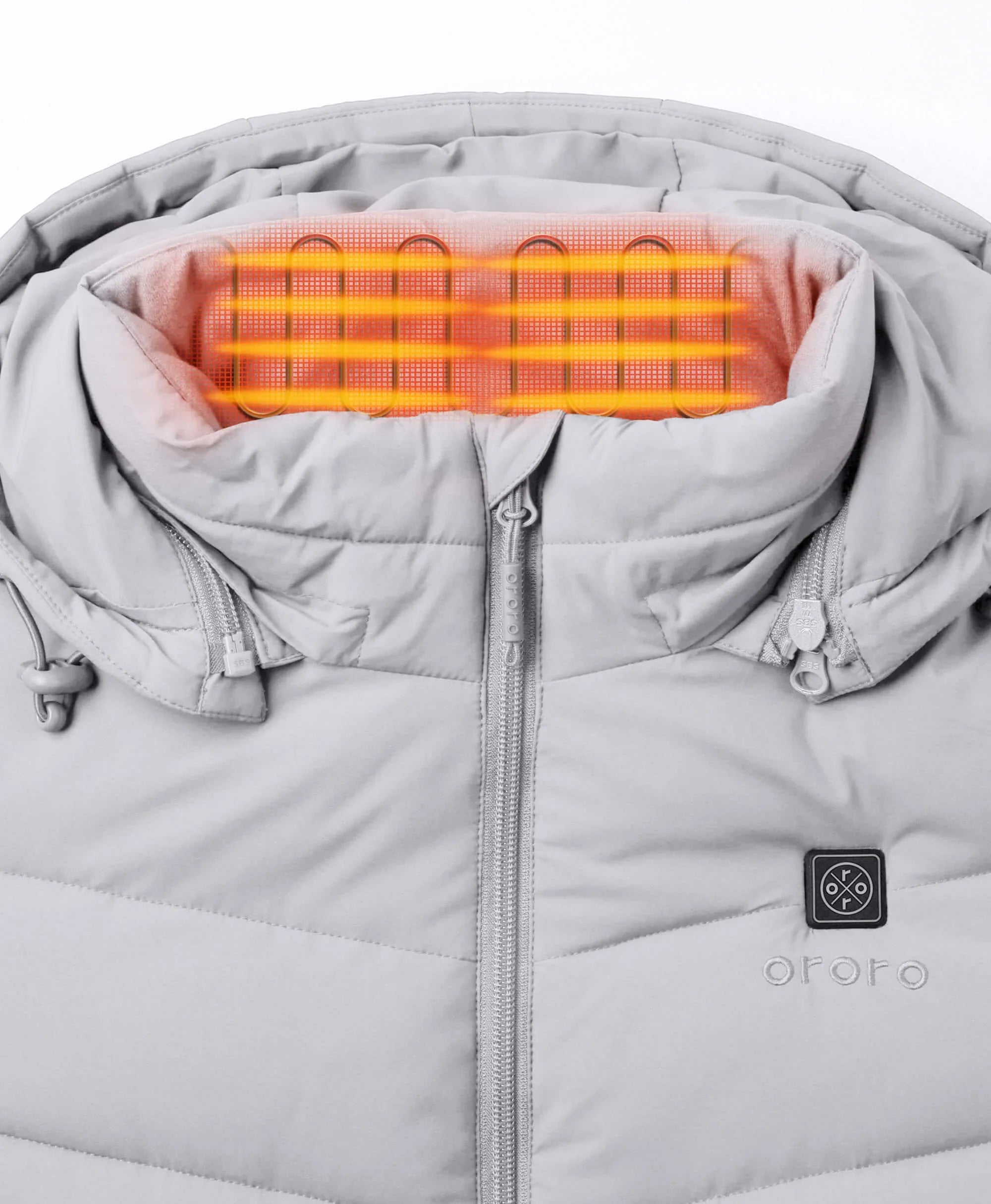 ORORO Heated Parkside Women's 4-Zone Heated Puffer Parka Jacket (Apparel Only) - Image 24