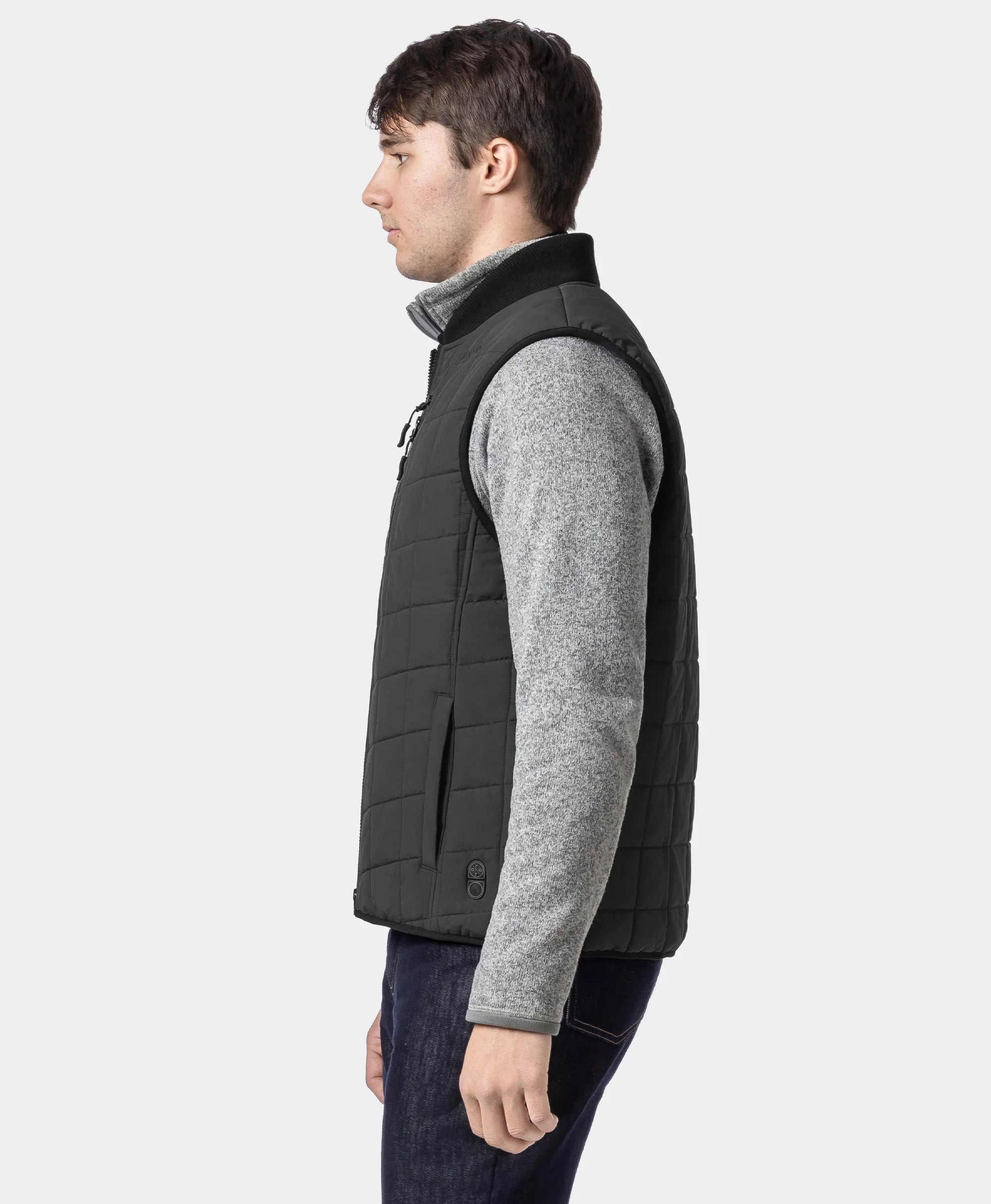 ORORO Heated Scranton Men's 5-Zone Insulated Heated Bomber Vest (Apparel Only) - Image 22
