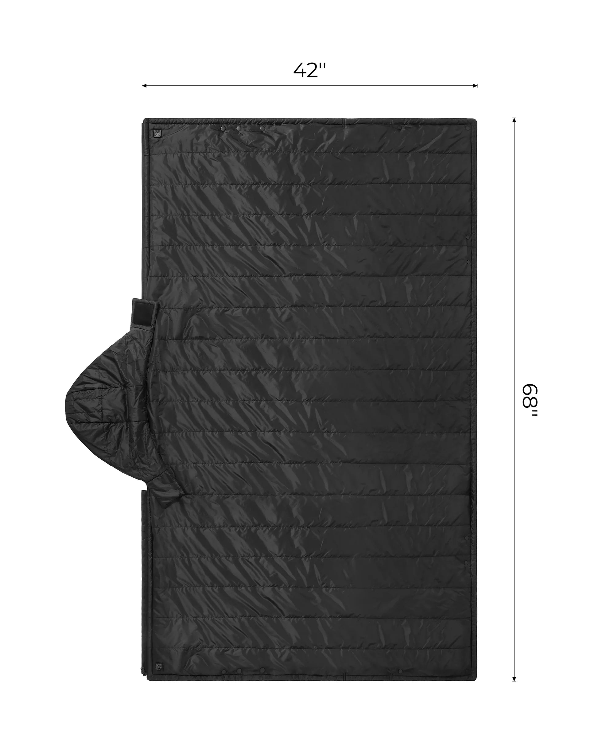 ORORO Heated Heated Dual Control Poncho Blanket - Image 8