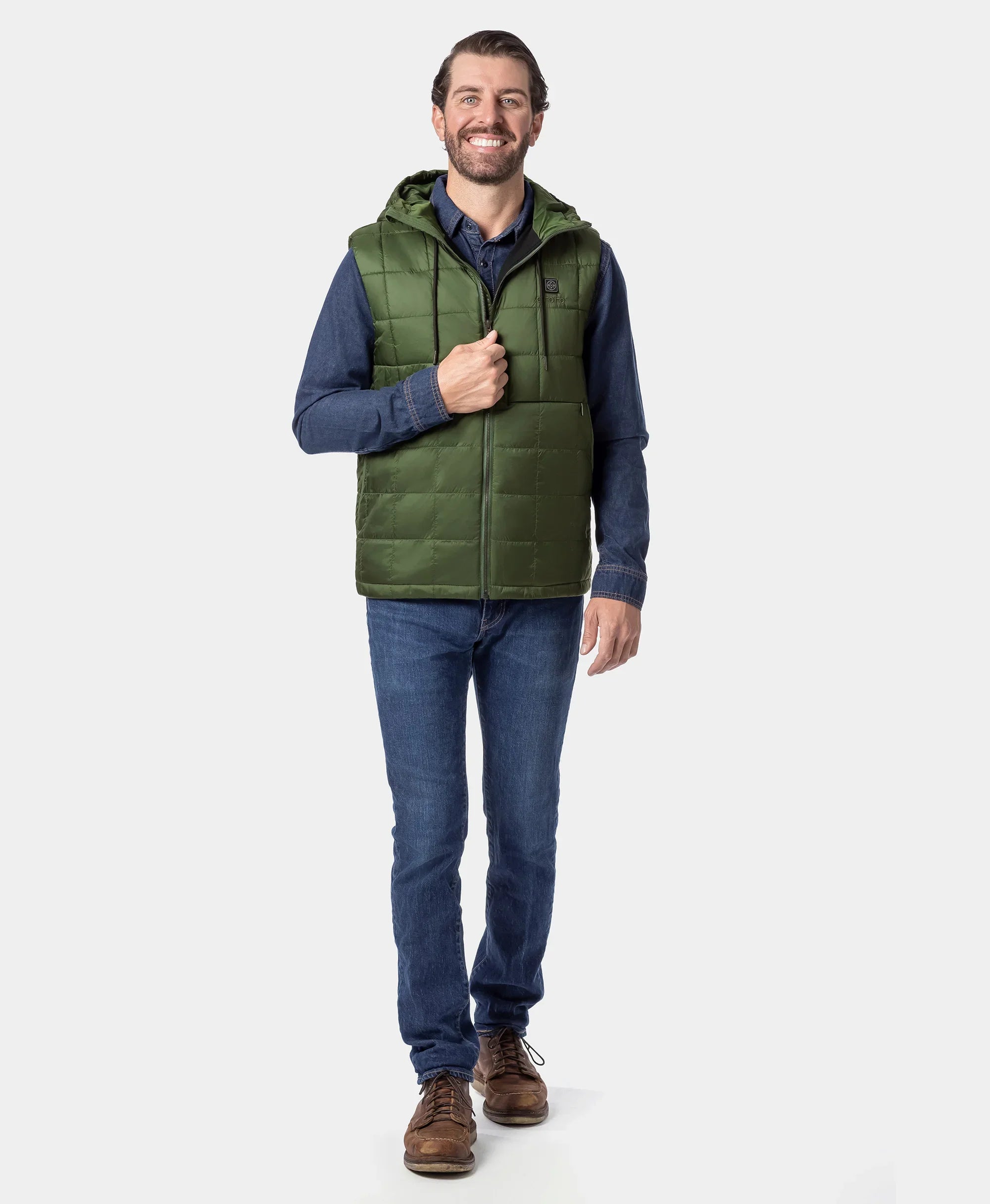 ORORO Heated (Open-box) PuffLyte™ Men's 5-Zone Hooded Heated Vest (Battery Set Not Included) - Image 25