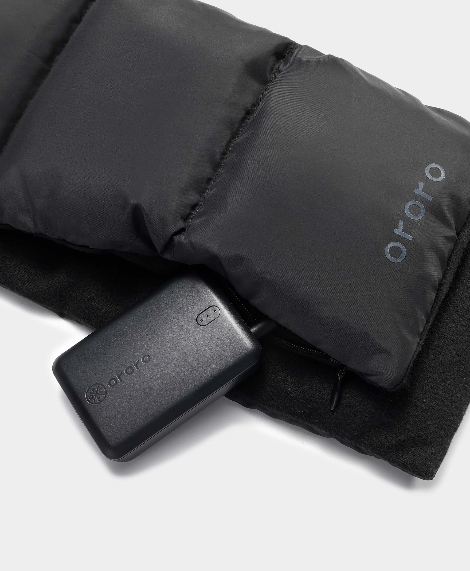 ORORO Heated Unisex Heated Puffer Down Scarf (Long) (ORORO Heated Final Sale) - Image 12