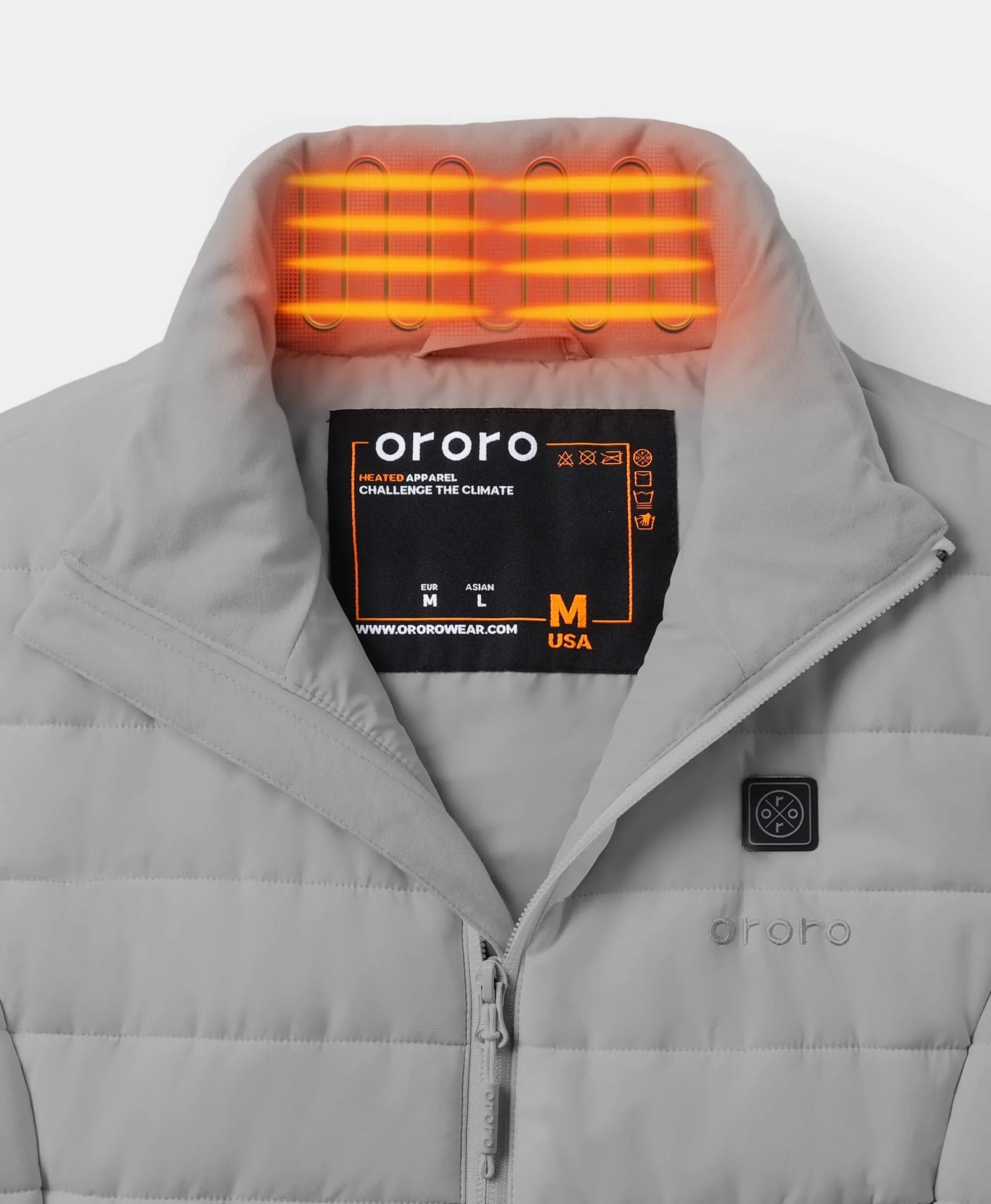 ORORO Heated Tribeca Women's Heated Long Puffer Vest (Apparel Only) - Image 30