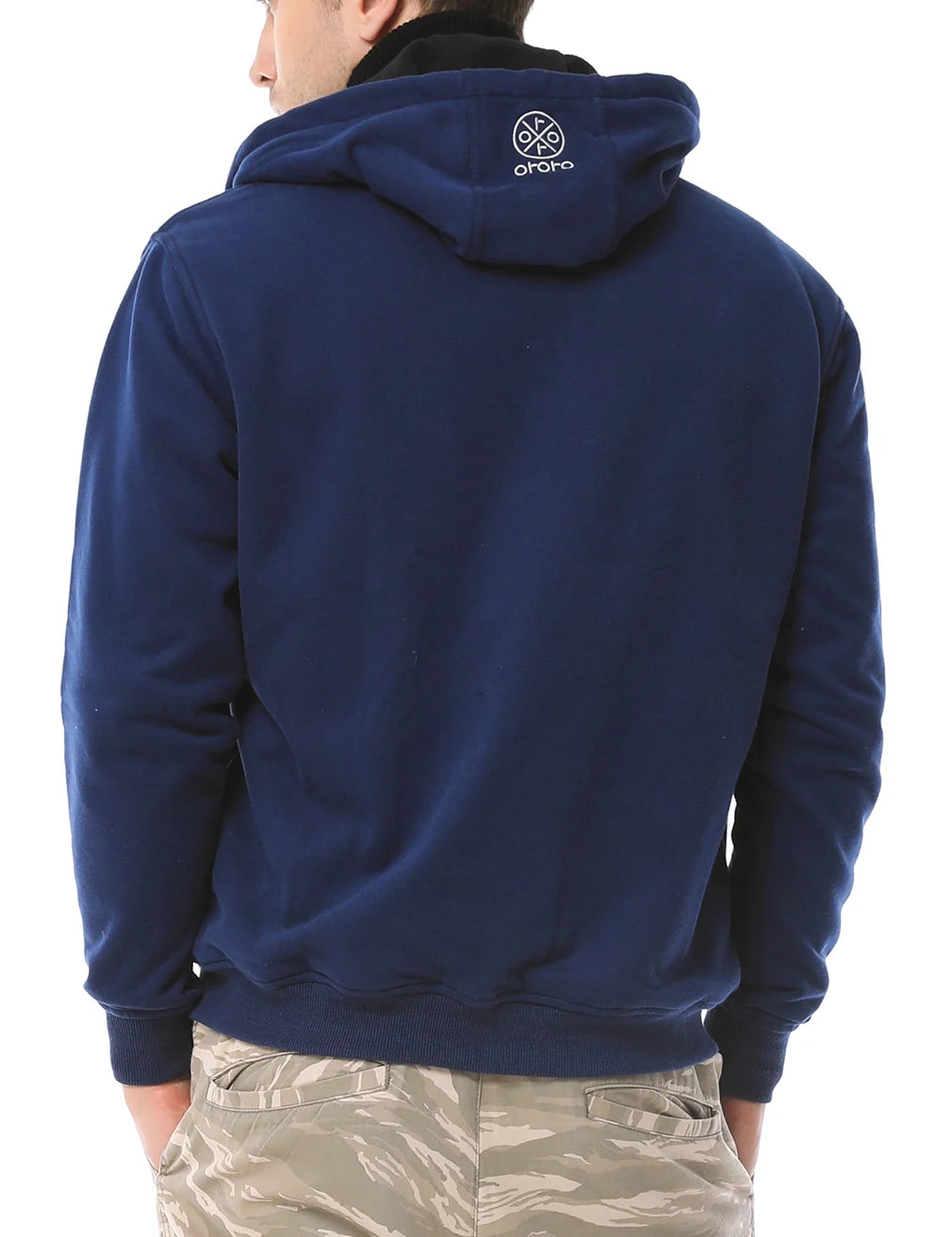 ORORO Heated Unisex Heated Hoodie - Navy (Discontinued) - Image 3