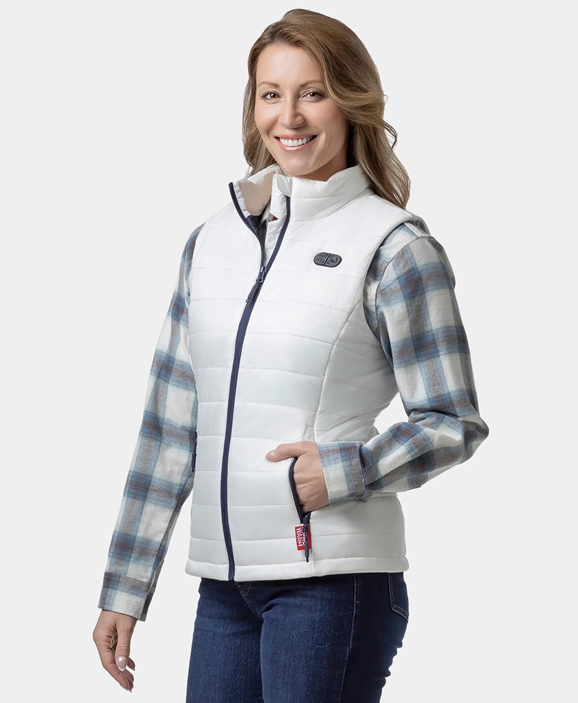 ORORO Heated (Open-box) SureWarm® Women's 7-Zone Dual-Control Classic Pro Heated Vest (Battery Set Not Included) - Image 21