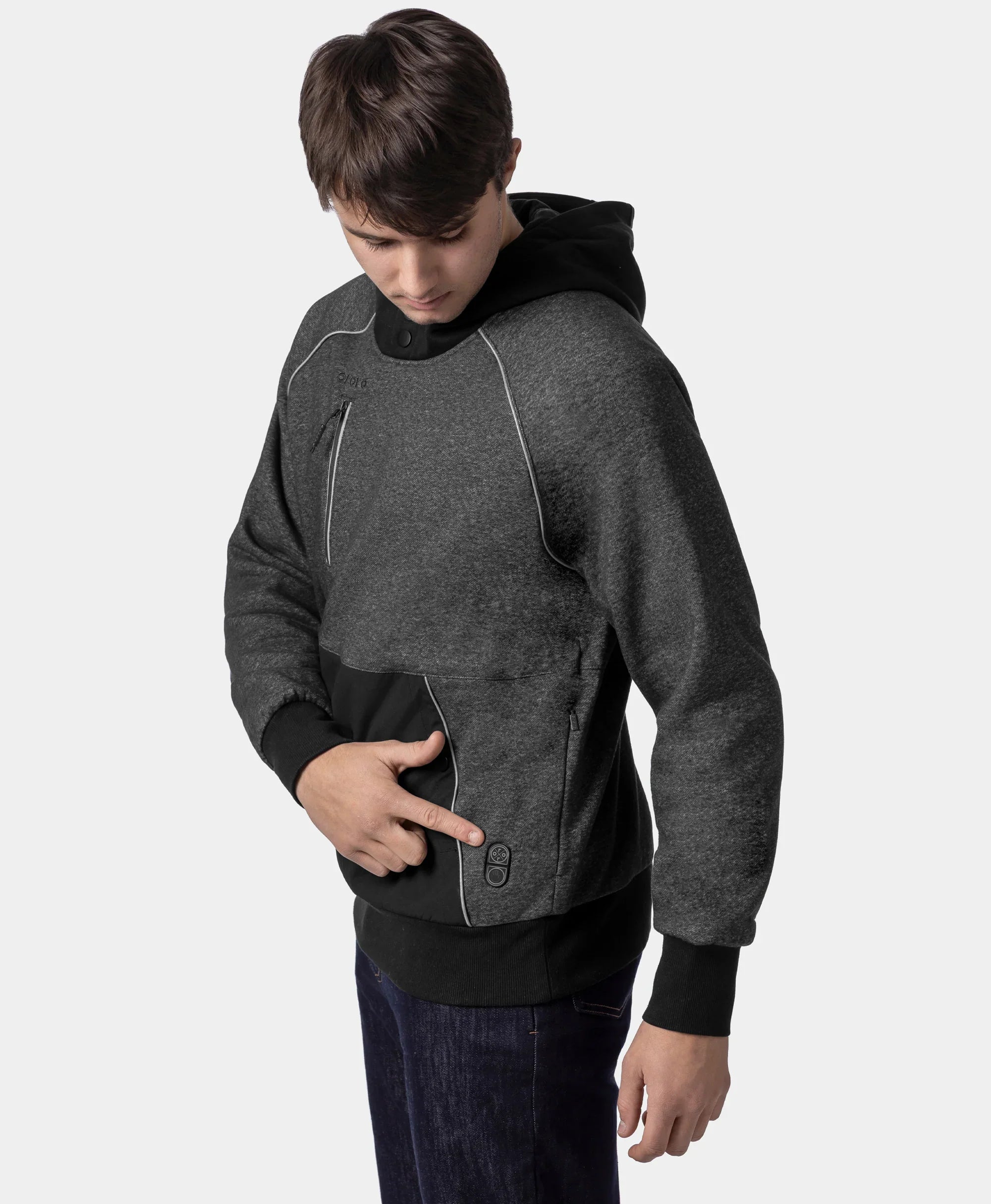 ORORO Heated Indy Unisex 6-Zone Dual-Control Heated Hoodie Pullover (Apparel Only) - Image 5