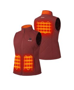 Alternative view of ORORO Heated Women's Heated Quilted Vest - New Colors