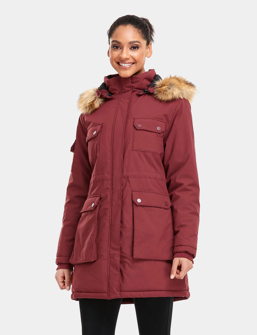 ORORO Heated (Open-box) Women's Heated Thermolite® Parka (4 Heating Zones) (Battery Set Not Included) - Image 22