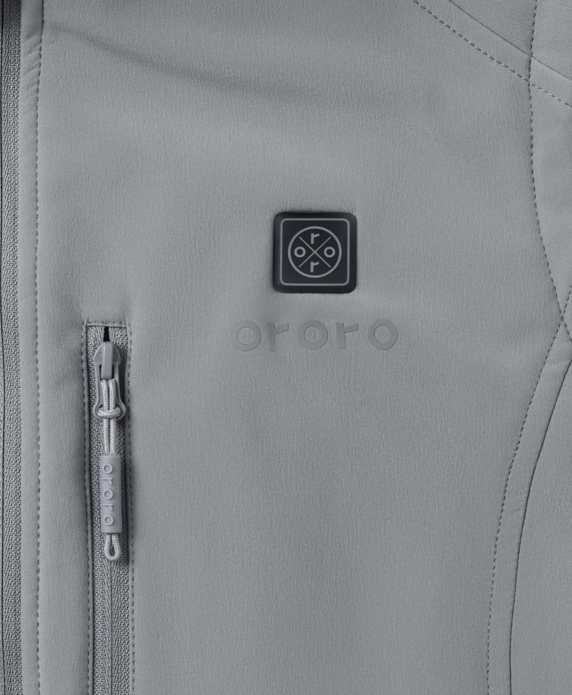 ORORO Heated Women's Heated Softshell Vest - Lower Back Heating (Apparel Only) - Image 45