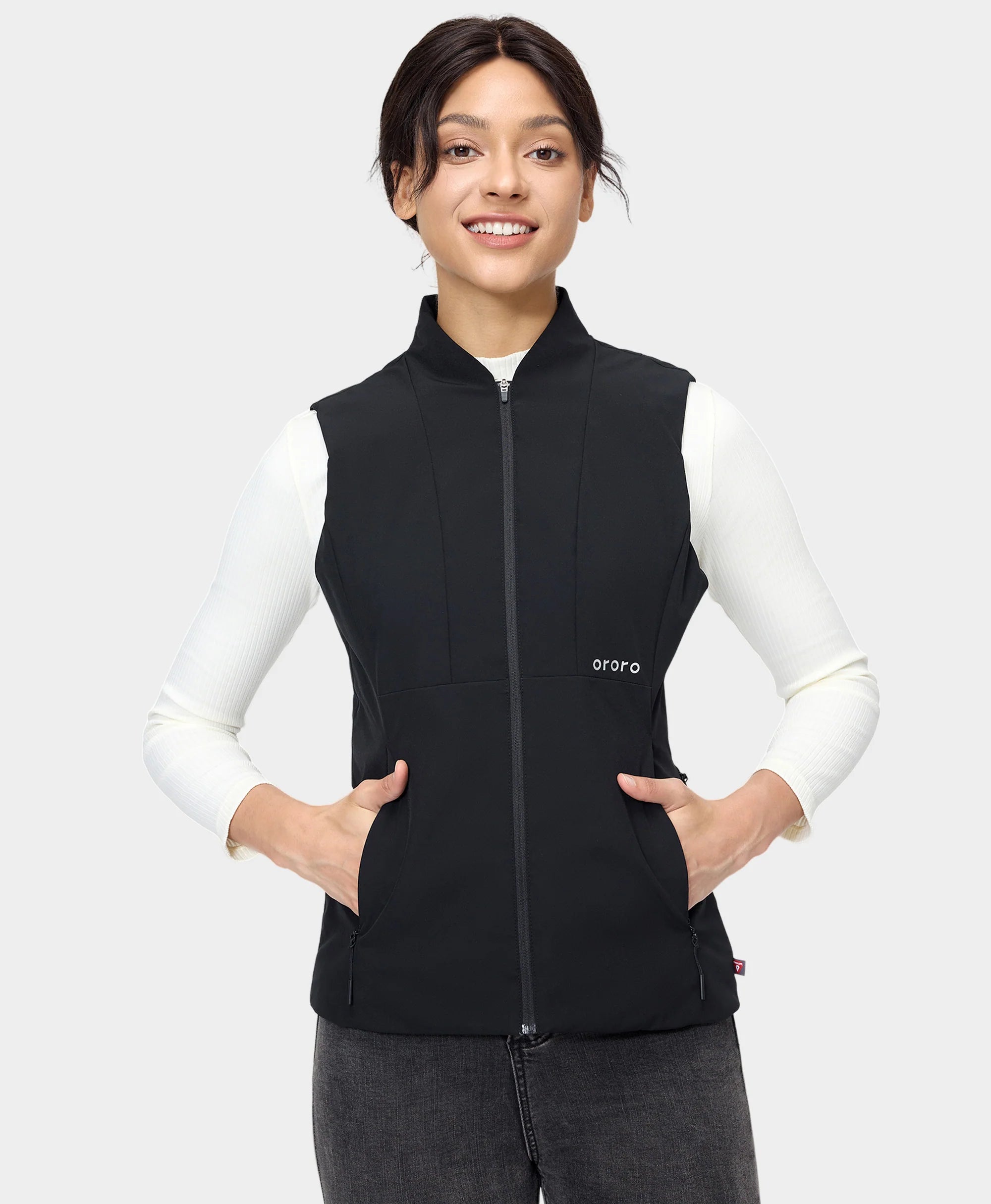 ORORO Heated Women's Heated PrimaLoft® Golf Vest - Image 3