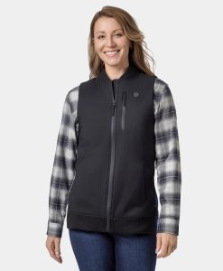 ORORO Heated Blair Women's Heated Long Bomber Vest  (ORORO Heated Final Sale)