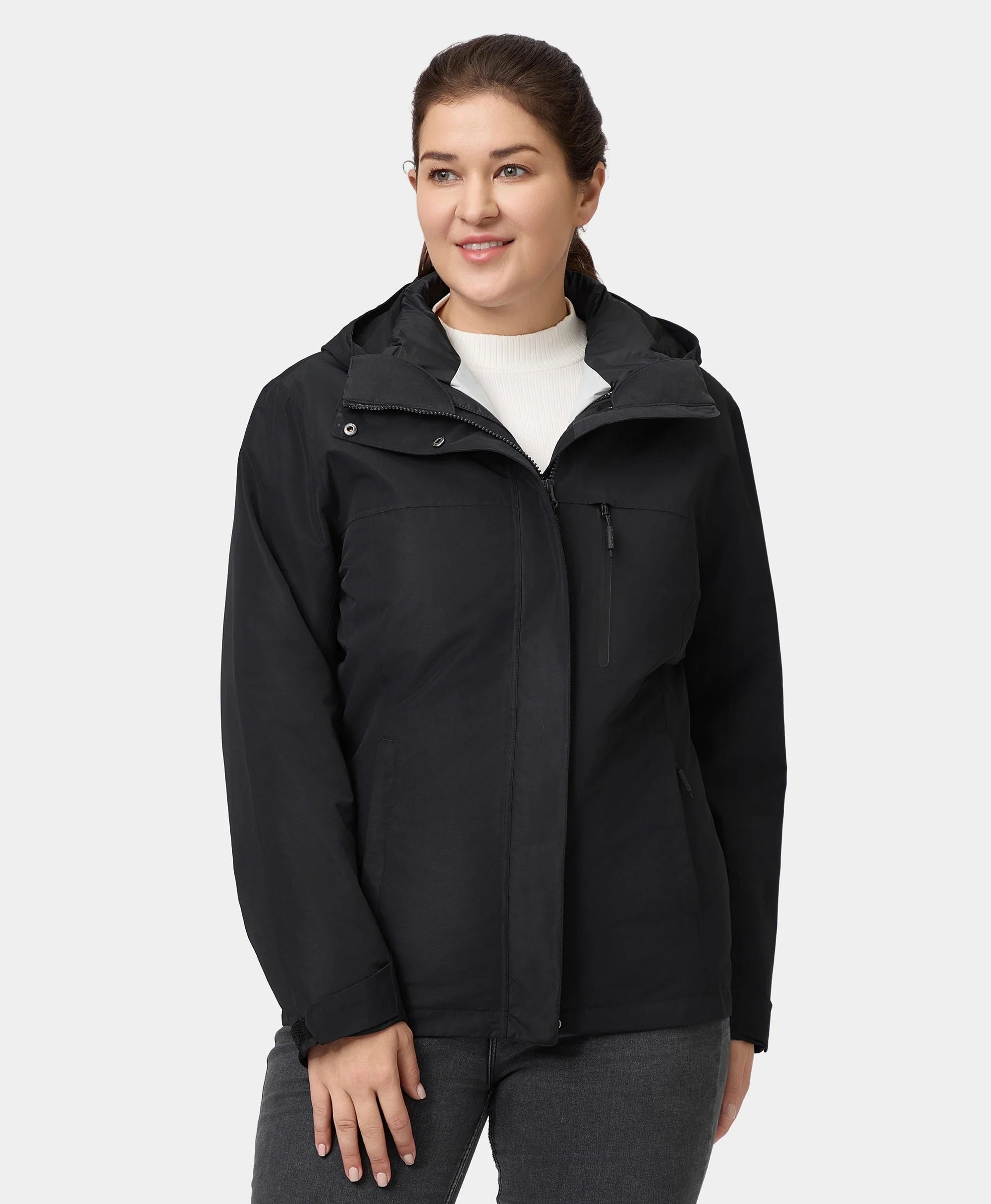 ORORO Heated River Ridge Women's 3-in-1 Heated Jacket with Down Liner - Image 12