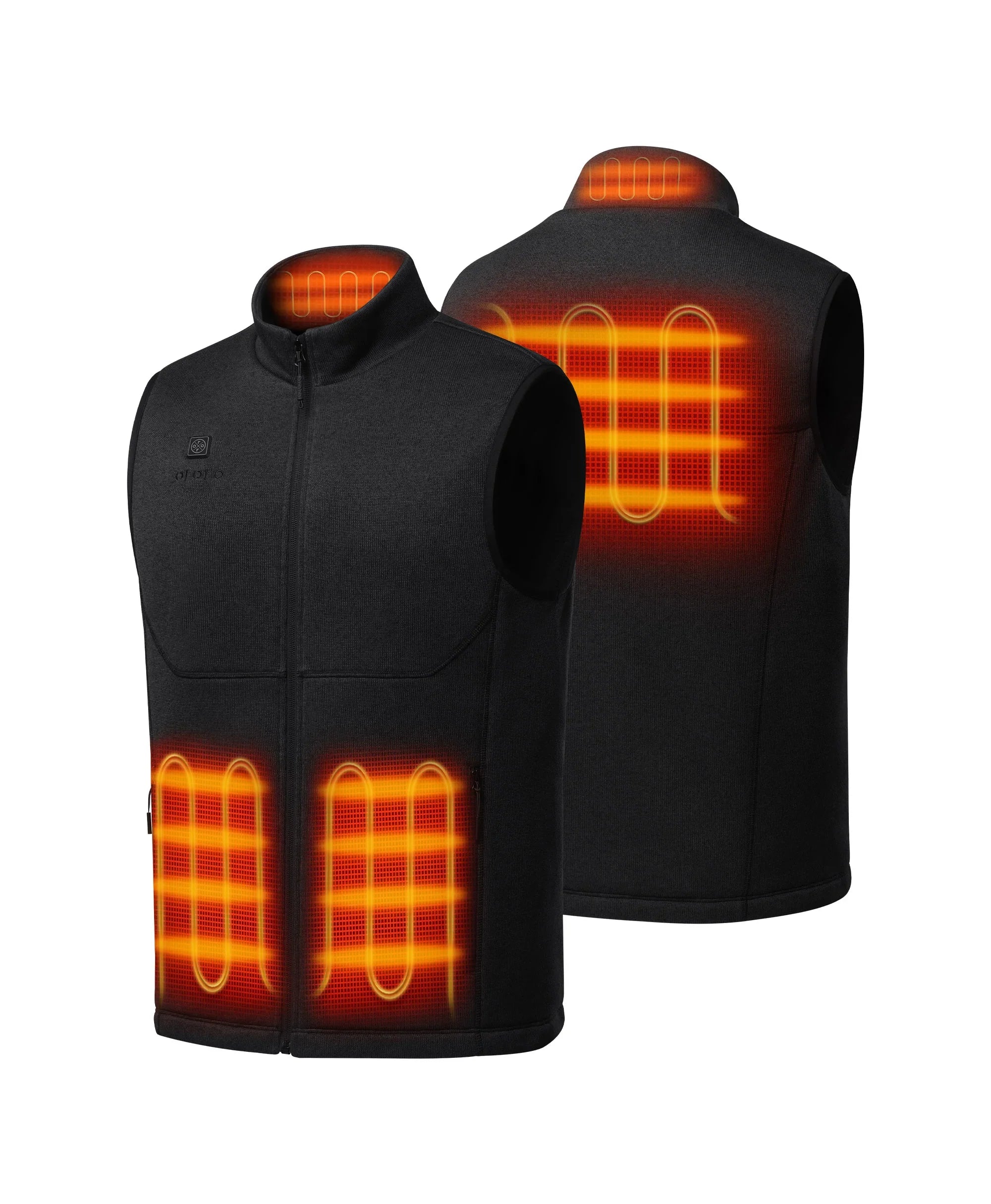 ORORO Heated (Open-box) Augusta Tournament Men's 4-Zone Heated Sweater Fleece Vest (Battery Set Not Included) - Image 13