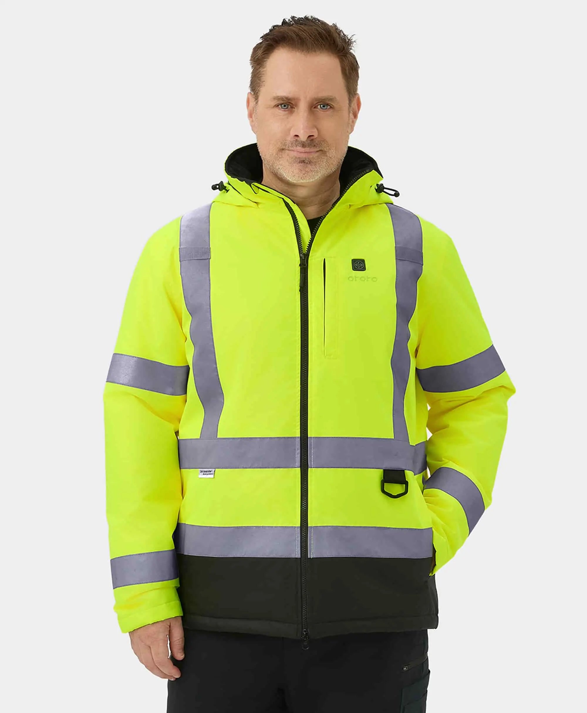 ORORO Heated (Open-box) Flagstaff Men's Heated High-Visibility Jacket (Battery Set Not Included) - Image 2