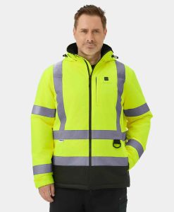 ORORO Heated Flagstaff Men's Heated High-Visibility Jacket (Apparel Only)