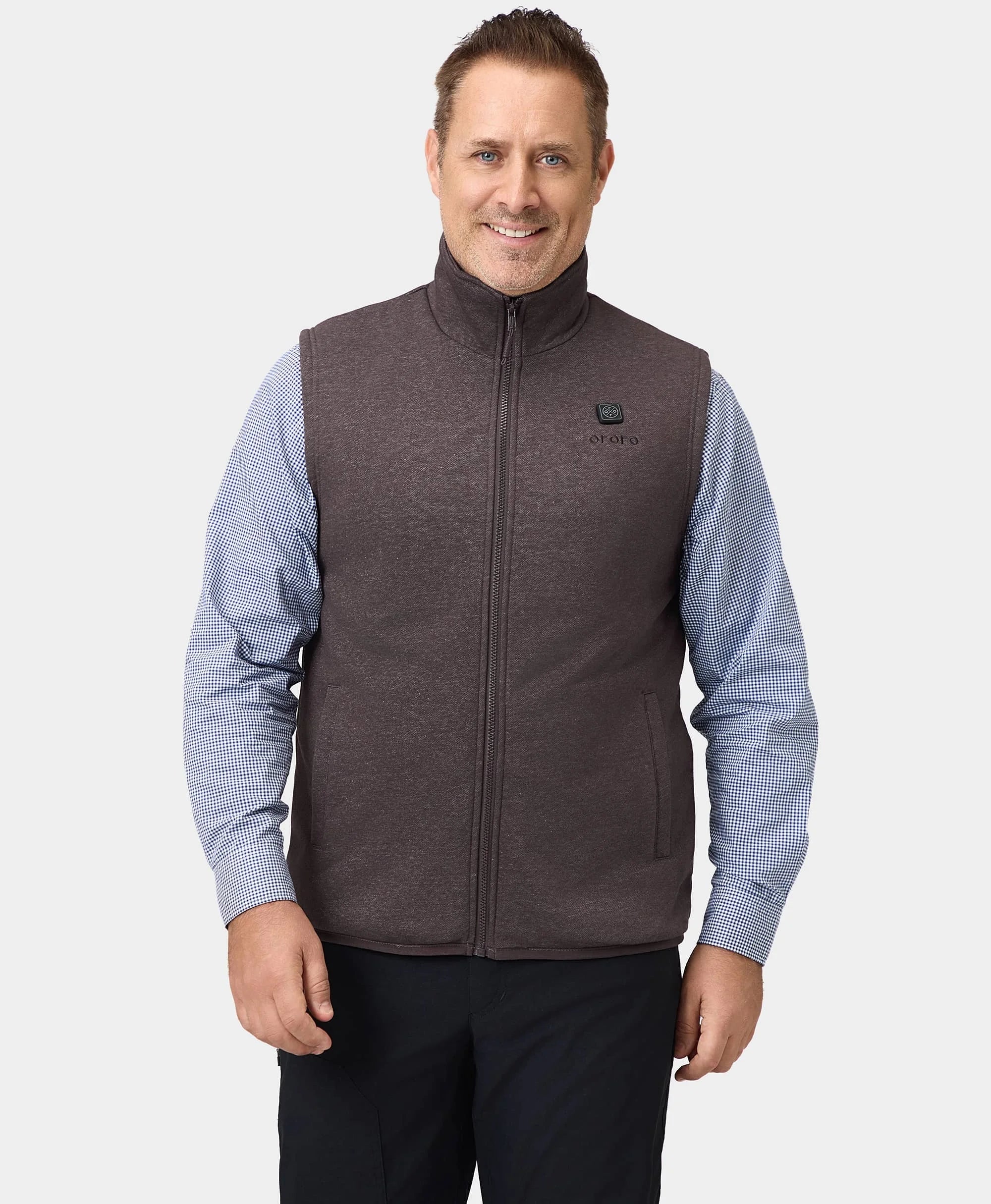 ORORO Heated Men's Heated Fleece Vest (Apparel Only) (ORORO Heated Final Sale) - Image 14
