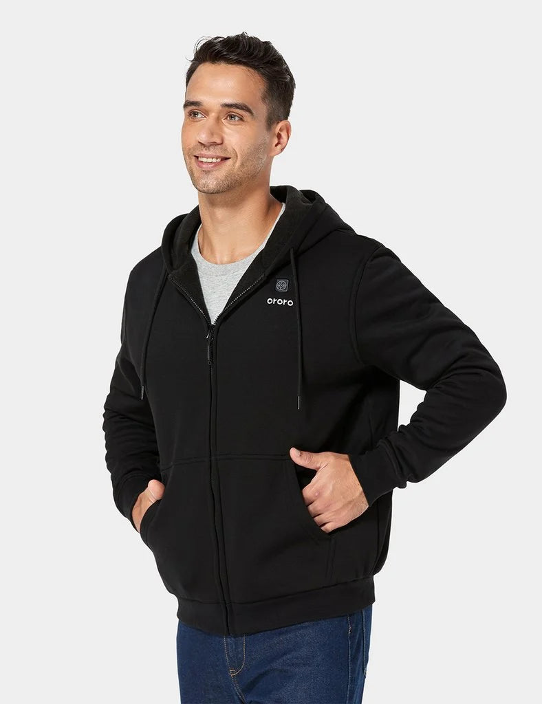 ORORO Heated Unisex Heated Fleece Hoodie (ORORO Heated Final Sale) - Image 14