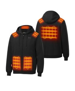 Alternative view of ORORO Heated SureWarm® Unisex 6-Zone Fleece Heated Hoodie