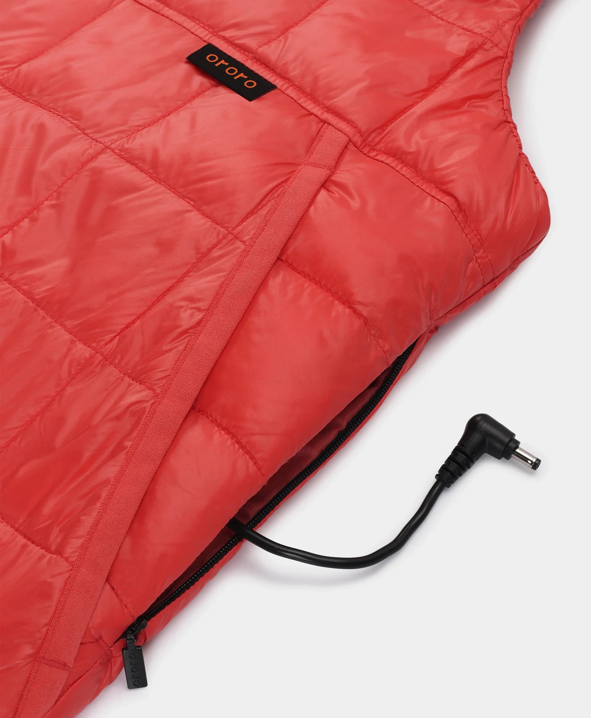 ORORO Heated PuffLyte™ Women's Junior 4-Zone Hooded Heated Vest (Apparel Only) - Image 10