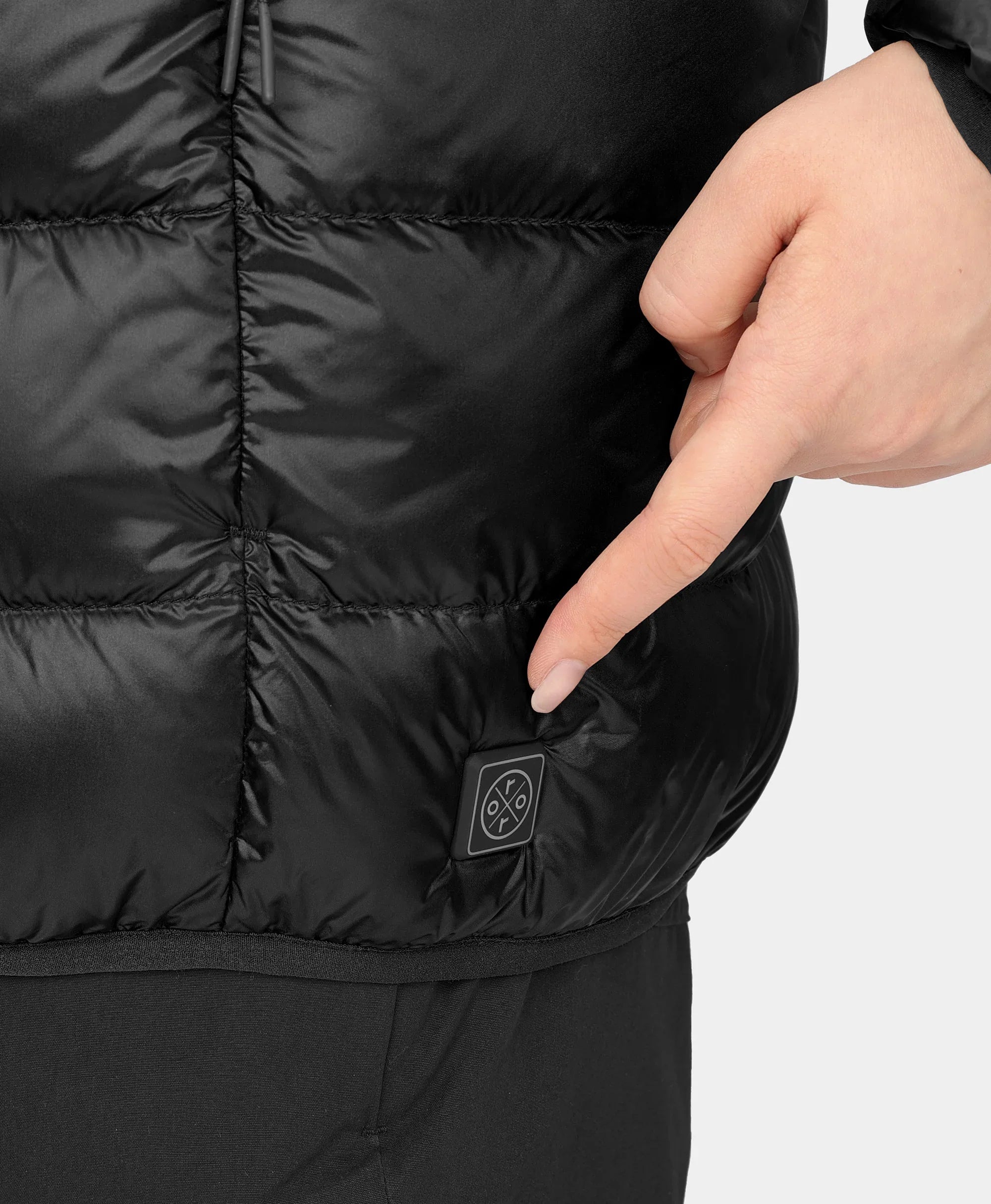ORORO Heated Aero Women's 4-Zone Packable Heated Down Jacket - Image 15