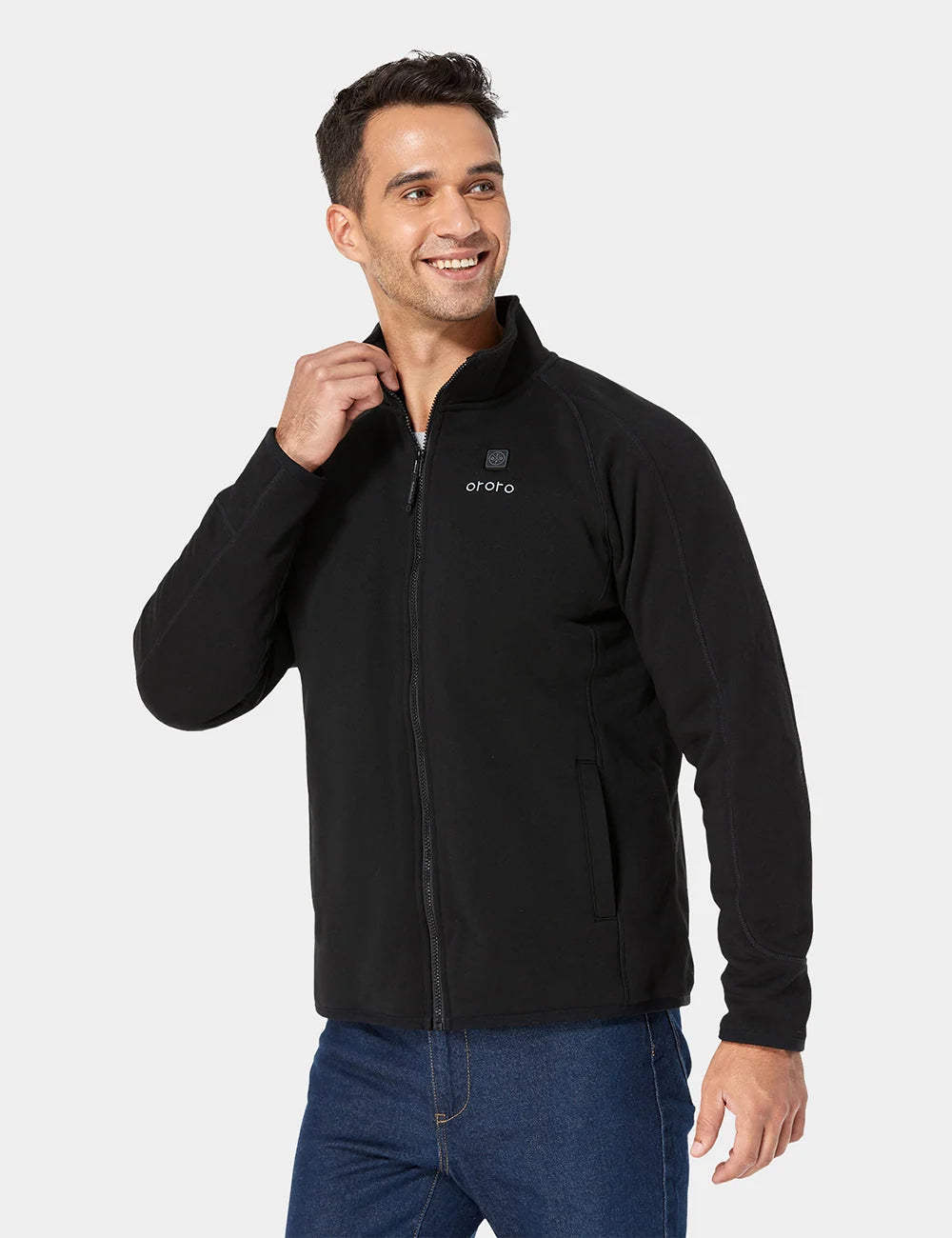 ORORO Heated Men's Heated Full-Zip Fleece Jacket (Apparel Only) - Image 12