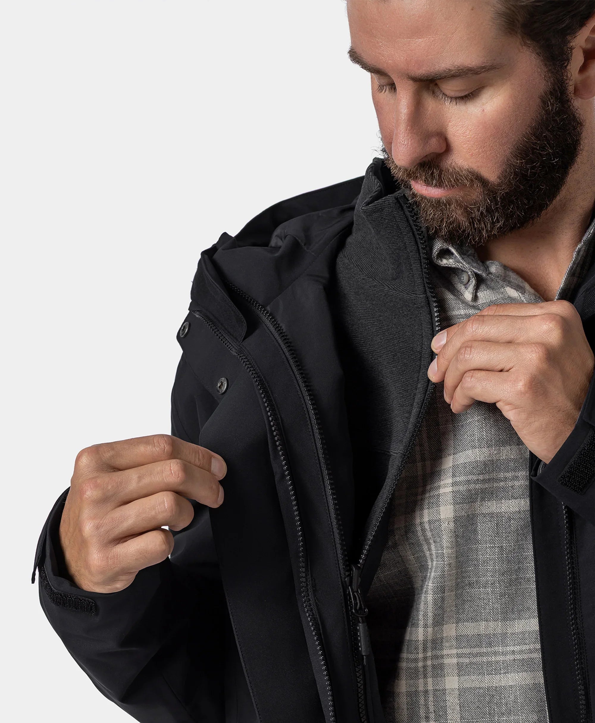 ORORO Heated River Ridge Men’s 3-in-1 Heated Jacket with Fleece Liner - Image 32