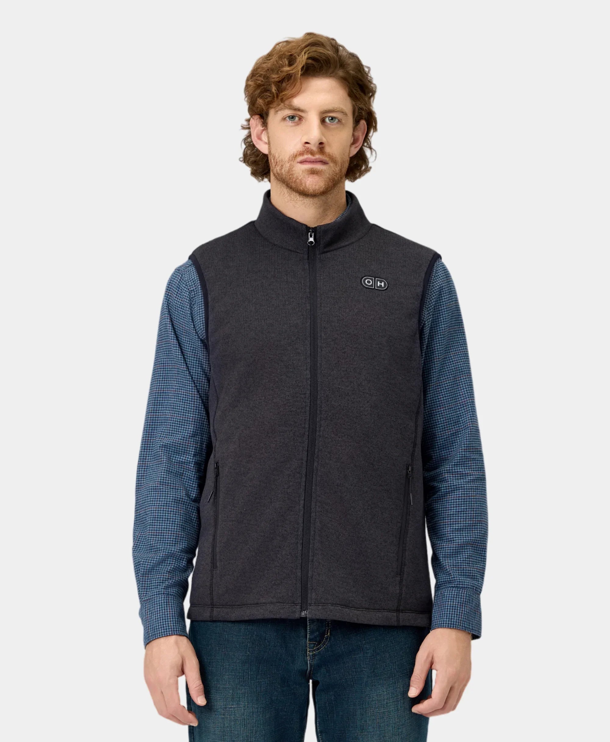 ORORO Heated ORORO Heated x OpenHeat OH-1 Men’s Heated Recycled Fleece Vest (w/ Type-C Power Port)