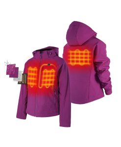 Alternative view of ORORO Heated Women's Classic Heated Jacket - Purple (ORORO Heated Final Sale)