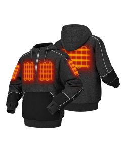 Alternative view of ORORO Heated Wayne Men's 5-Zone Heated Pullover Hoodie (Apparel Only)