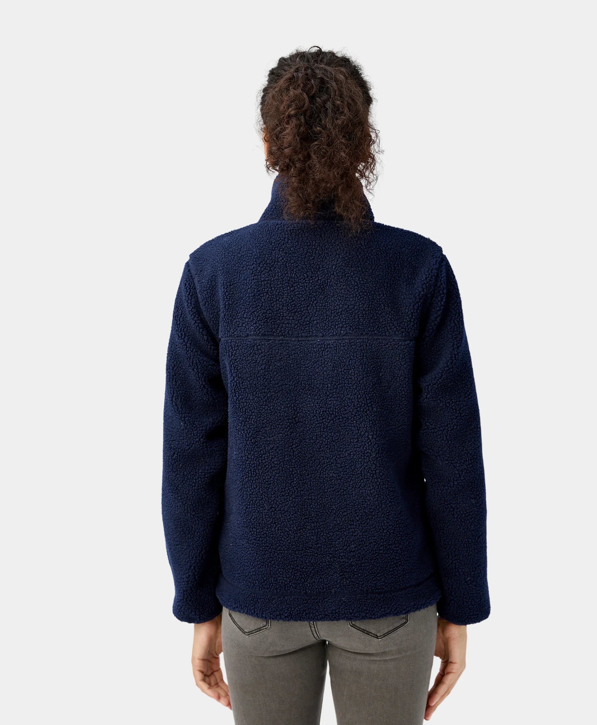 ORORO Heated Women's Colorblock Recycled Fleece Heated Jacket (ORORO Heated Final Sale) - Image 16