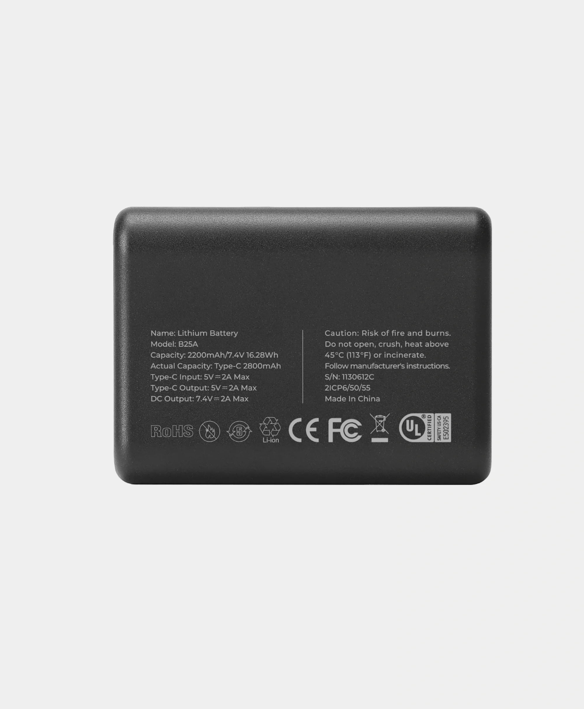 ORORO Heated (Open-box) B25A Rechargeable Battery (2200 mAh, with USB-C Port) - Image 3