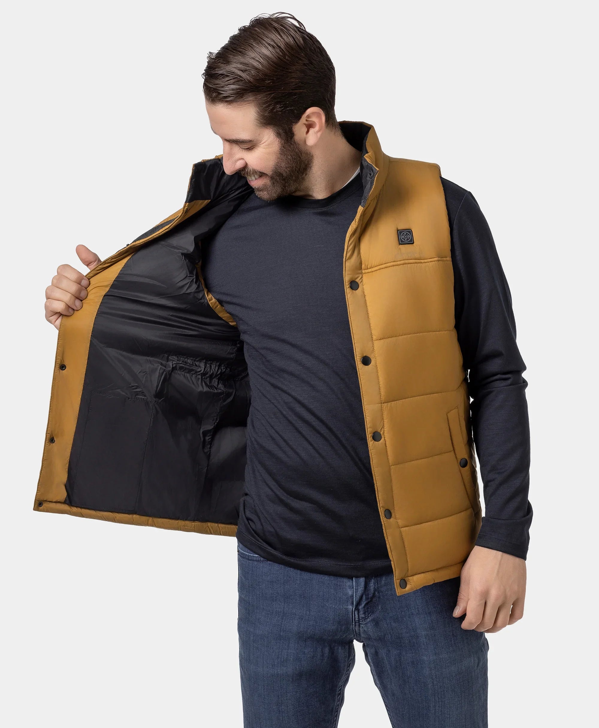 ORORO Heated (Open-box) PuffLyte™ Men's Heated Lightweight Vest (Battery Set Not Included) - Image 34