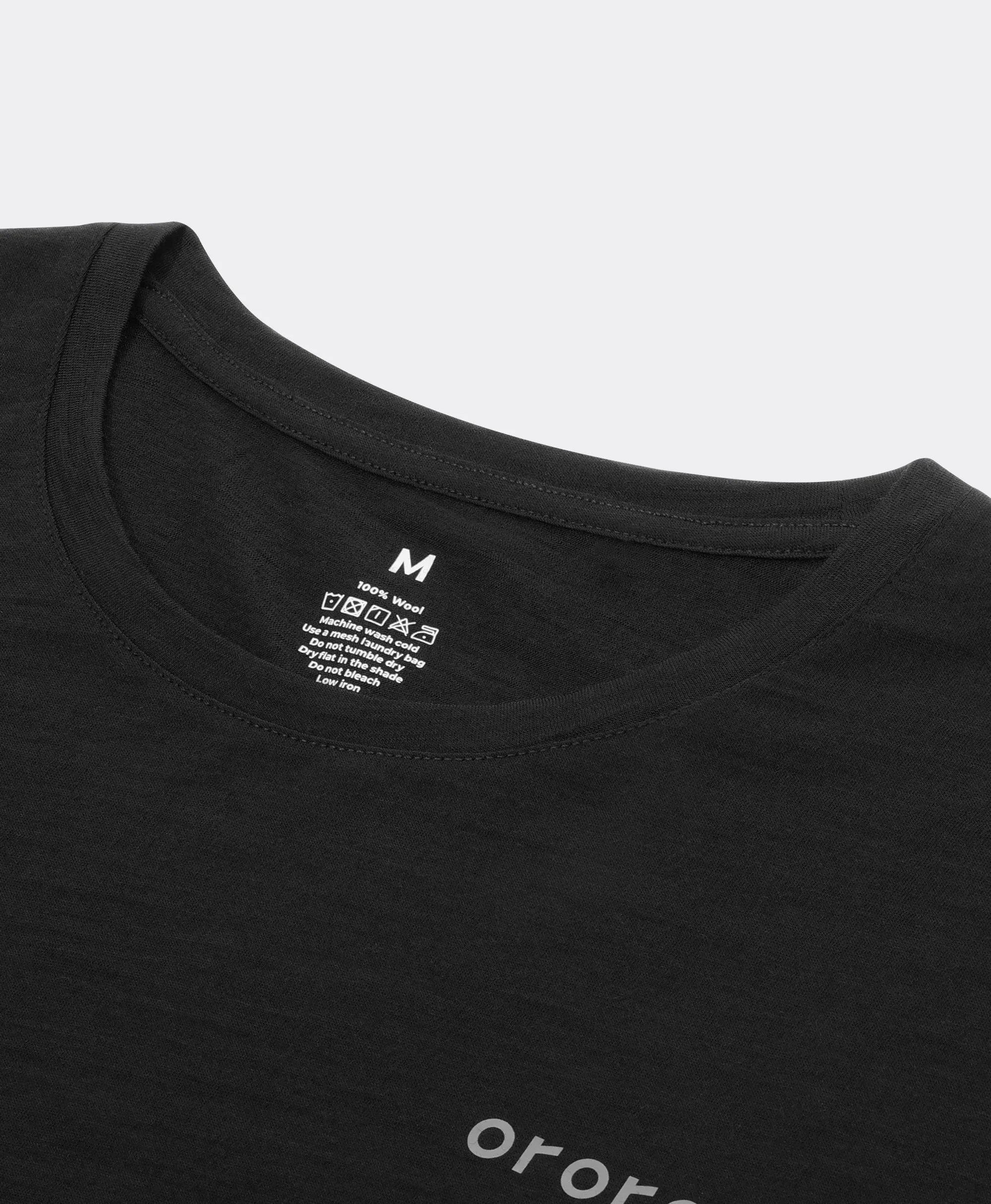 ORORO Heated Men’s Short Sleeve 100% Wool T-Shirt - Image 9